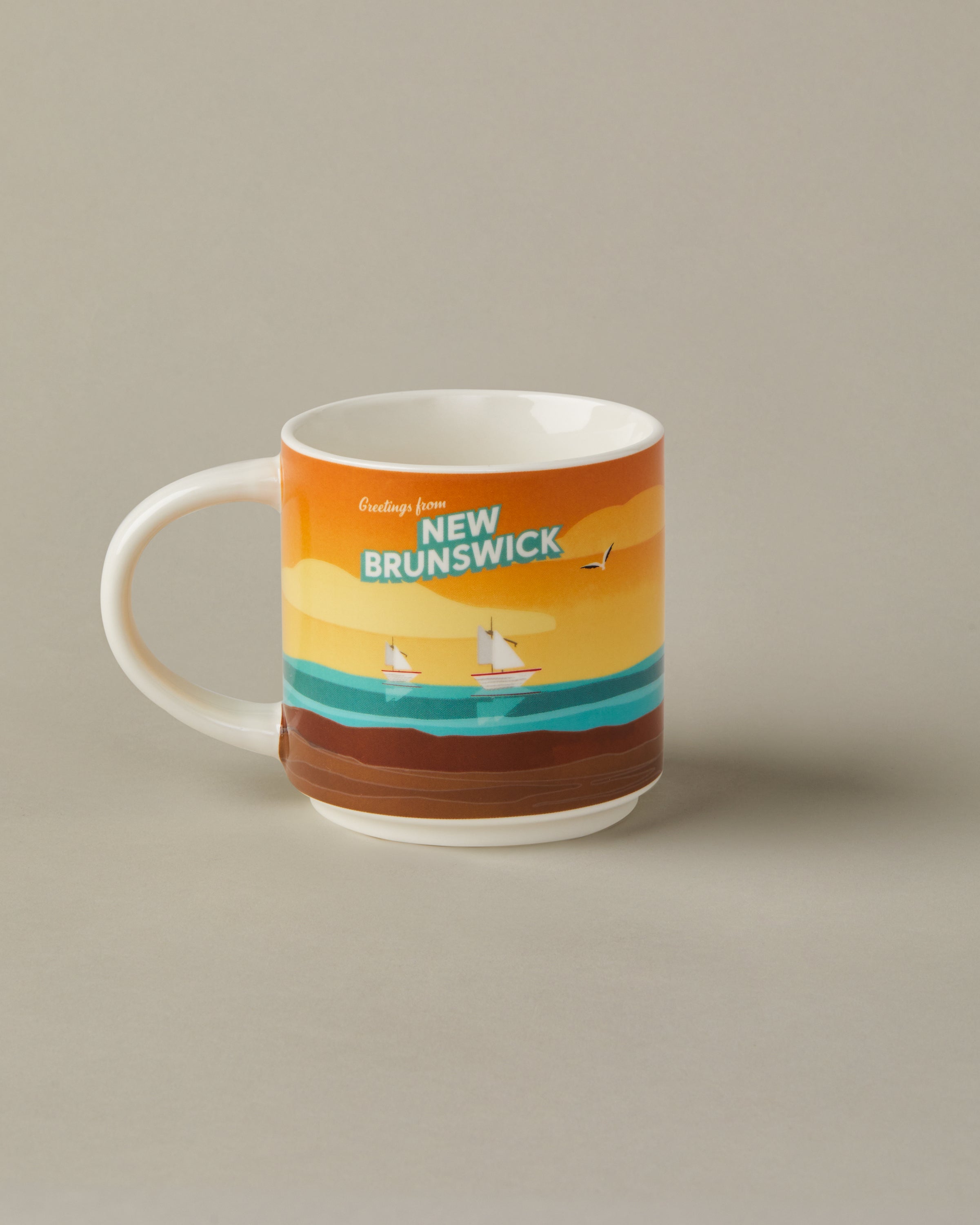 16oz ceramic Tim Hortons mug with New Brunswick landscape design | Tasse Tim Hortons de 16 oz représentant des paysages du Nouveau-Brunswick. - Image #2