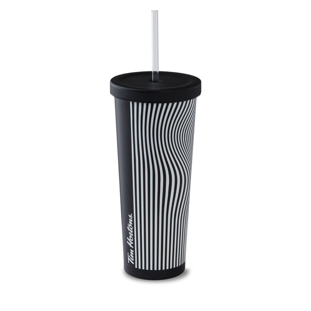 Starbucks Black & hotsell White Zebra Stripe Tumbler