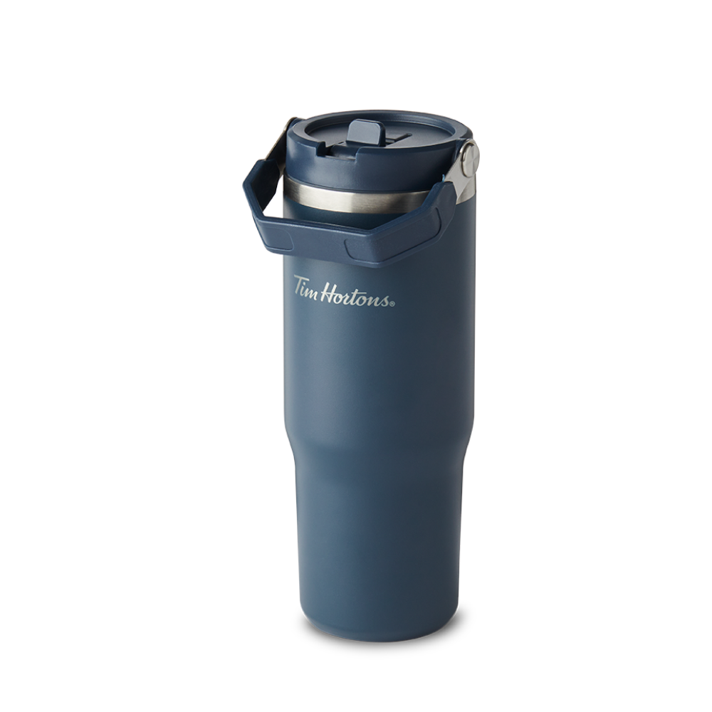 Tim Hortons Top Handle Tumbler Navy | Gobelet Tim Hortons avec anse – Bleu marine - Image #2