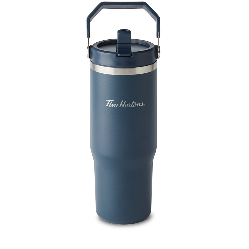 Tim Hortons Top Handle Tumbler Navy | Gobelet Tim Hortons avec anse – Bleu marine - Image #1