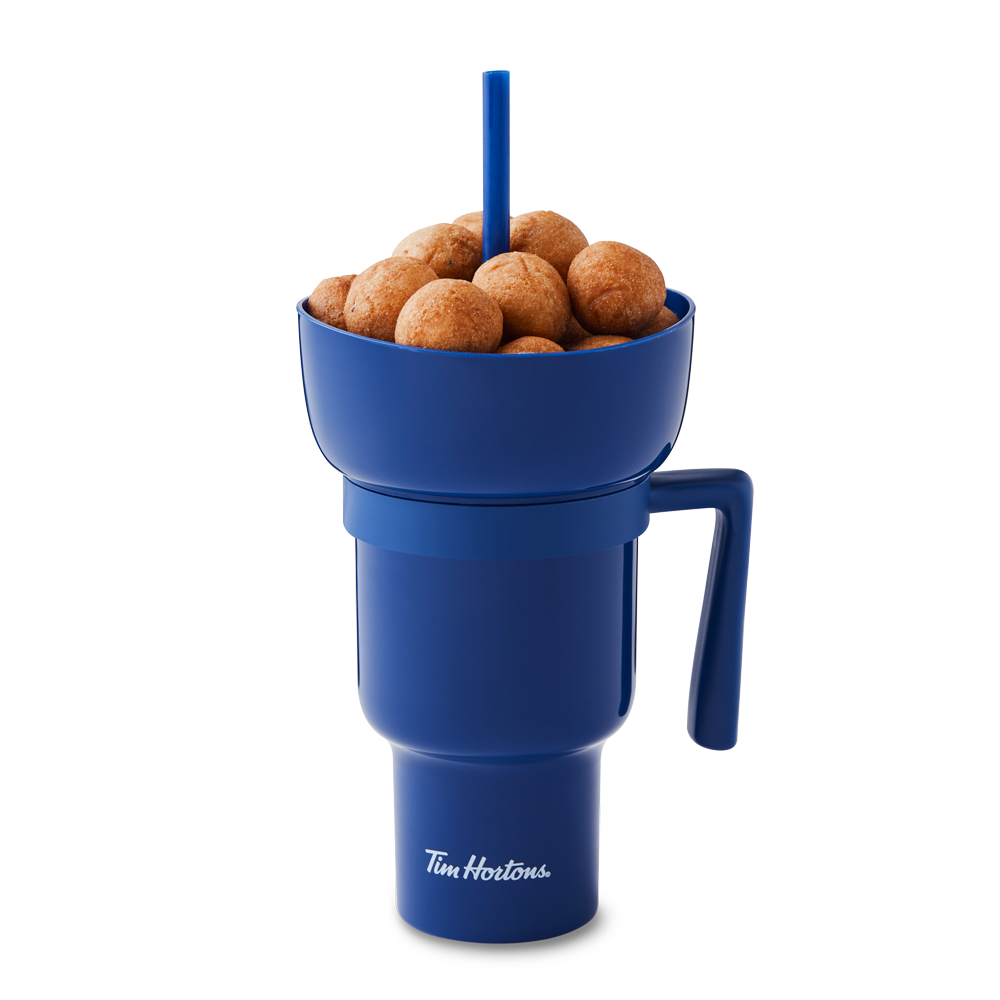 32oz Stadium Cup with Snack Holder - Navy - Secondary Image