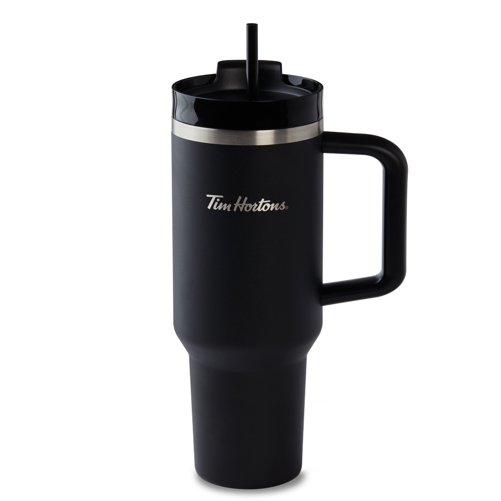 Tim Hortons Tumbler 40oz Stainless Steel Tumbler Black