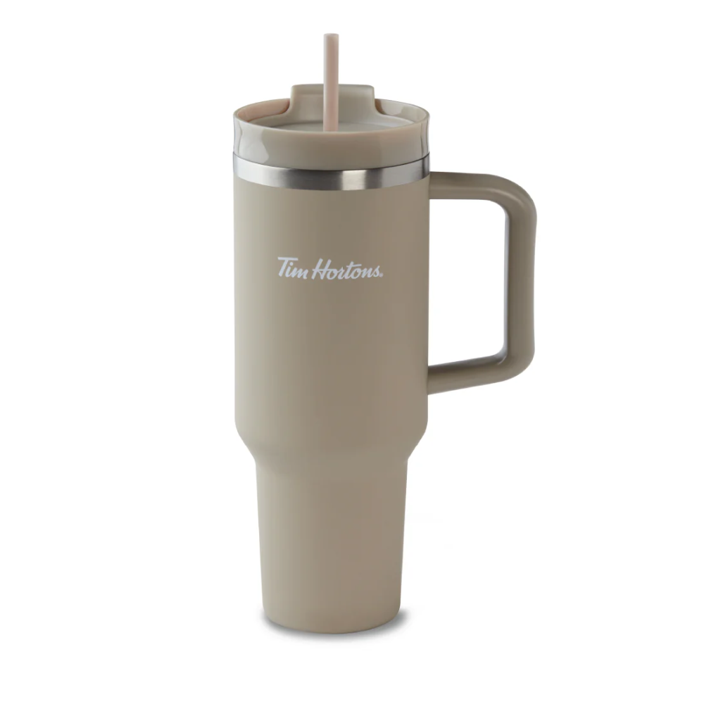 40oz Stainless Steel Tumbler - Beige - TimShop - Image #1