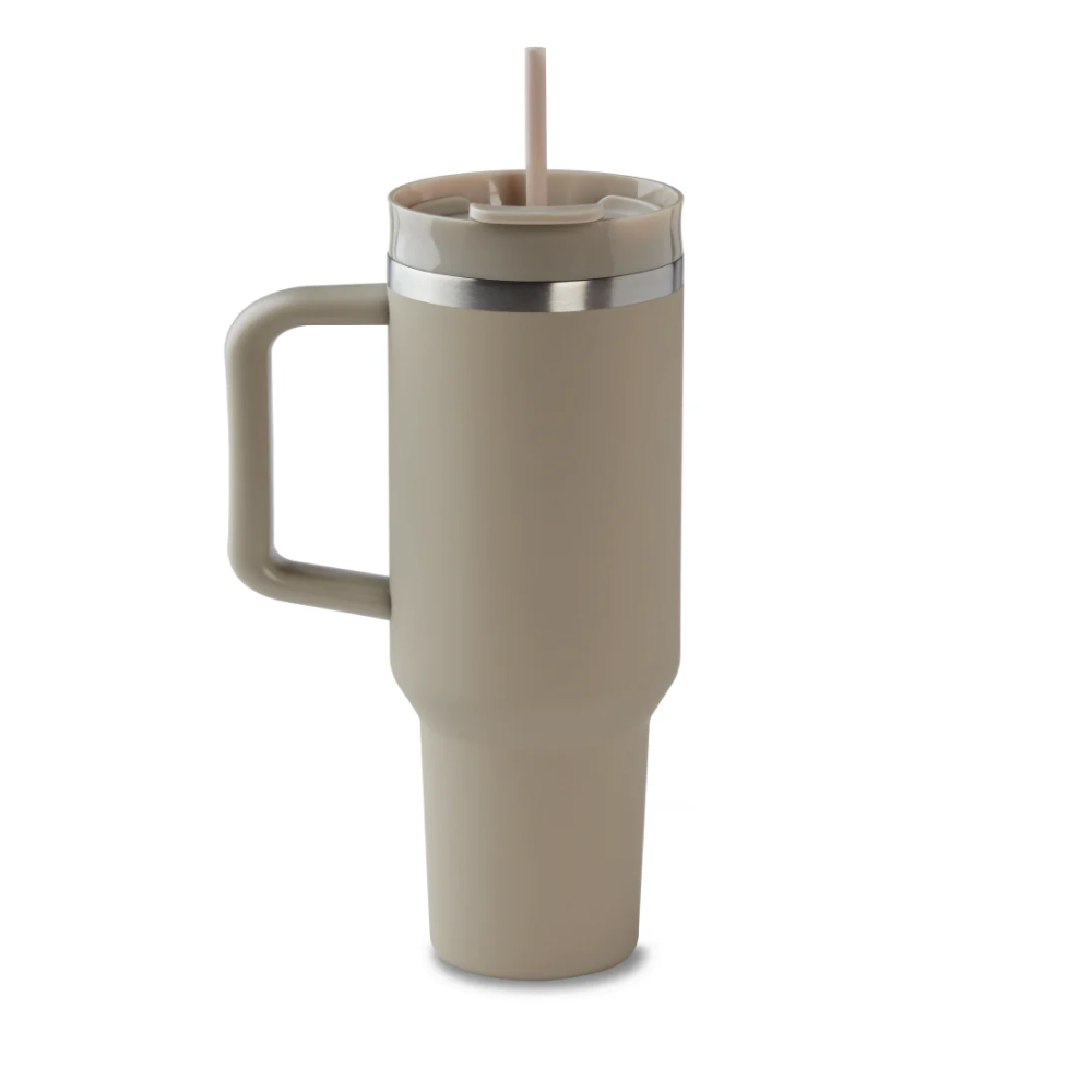 40oz Stainless Steel Tumbler - Beige - TimShop - Image #2