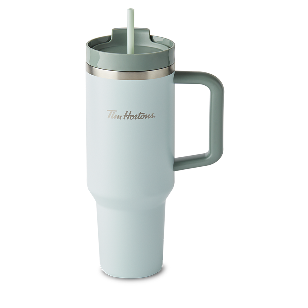 Tim Hortons Large Tumbler Sage | Grande tasse de voyage Tim Hortons – Sauge - Image #1