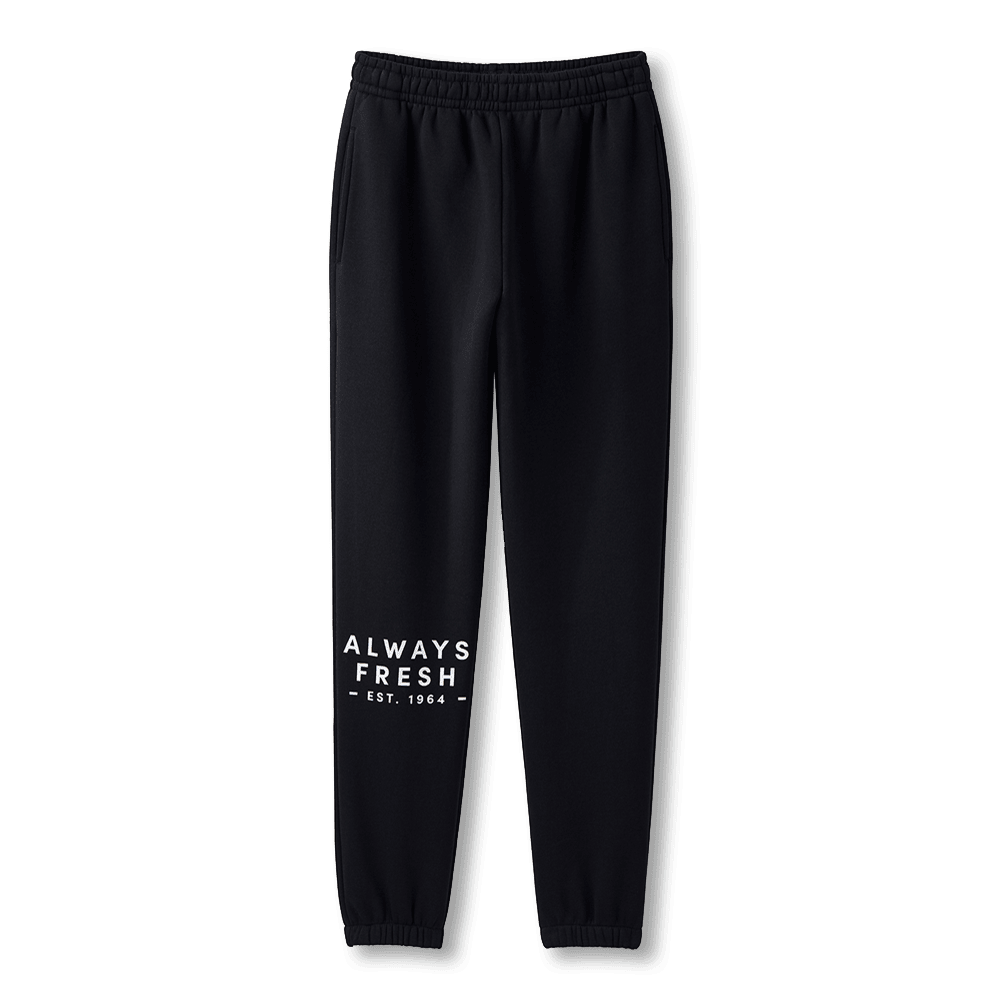 Always Fresh Unisex Joggers - Black - Image #5