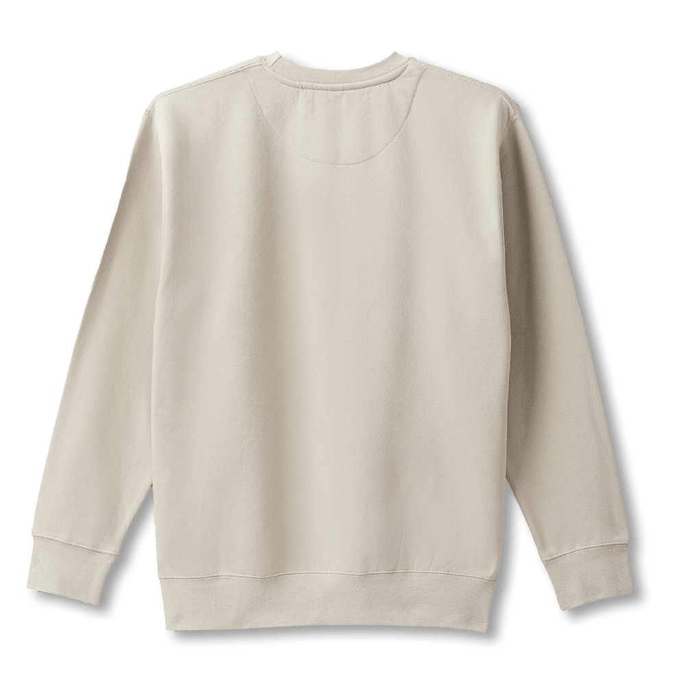 Coffee Loves Donuts Unisex Crewneck Sweatshirt - Beige - Image #3