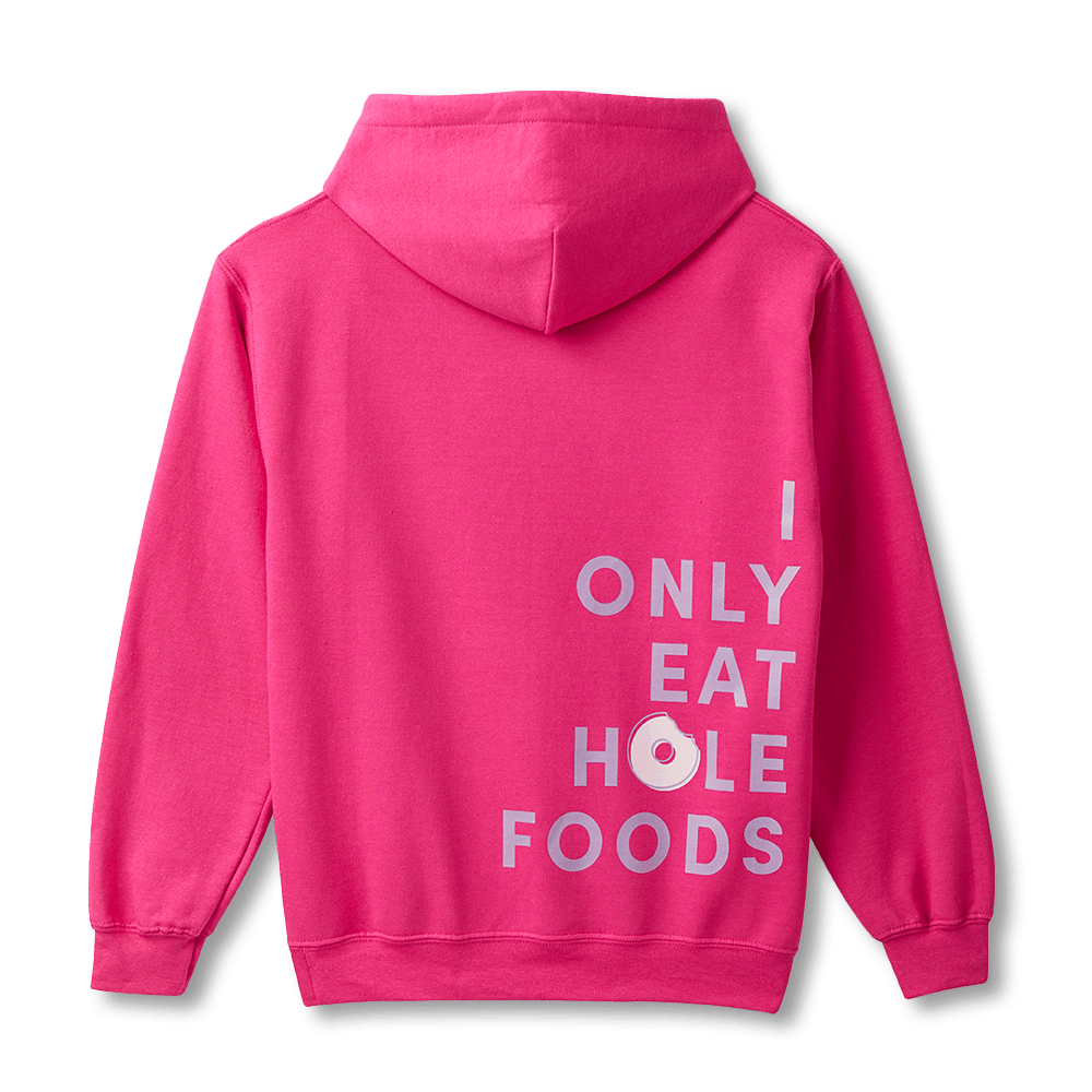 Hole Foods Unisex Hoodie - Pink - Image #4