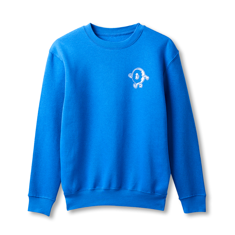 Donut Stop Get It Unisex Crewneck Sweatshirt - Royal Blue