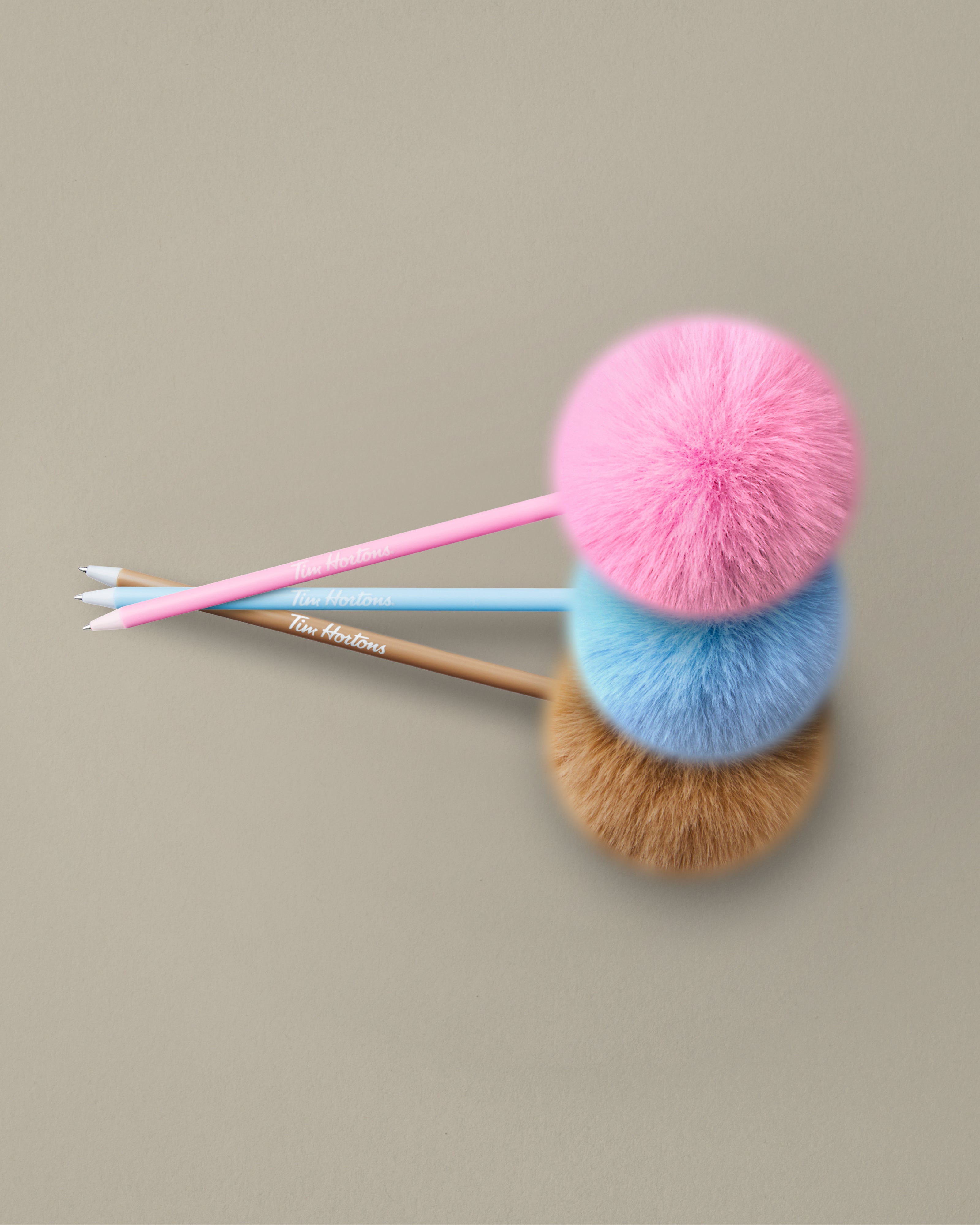 Always Fun Pom Pom Pens - Set of 3 - TimShop - Image #1