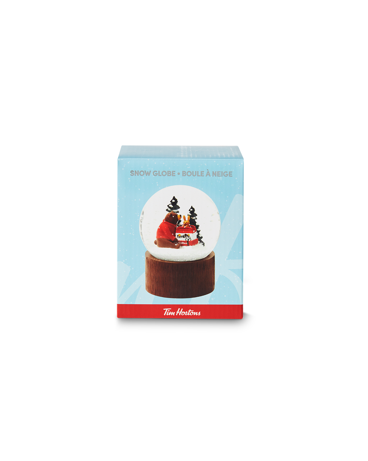 Tim Hortons Holiday Bear Snow Globe | Boule à neige des Fêtes Tim Hortons – Ourson - Image #1