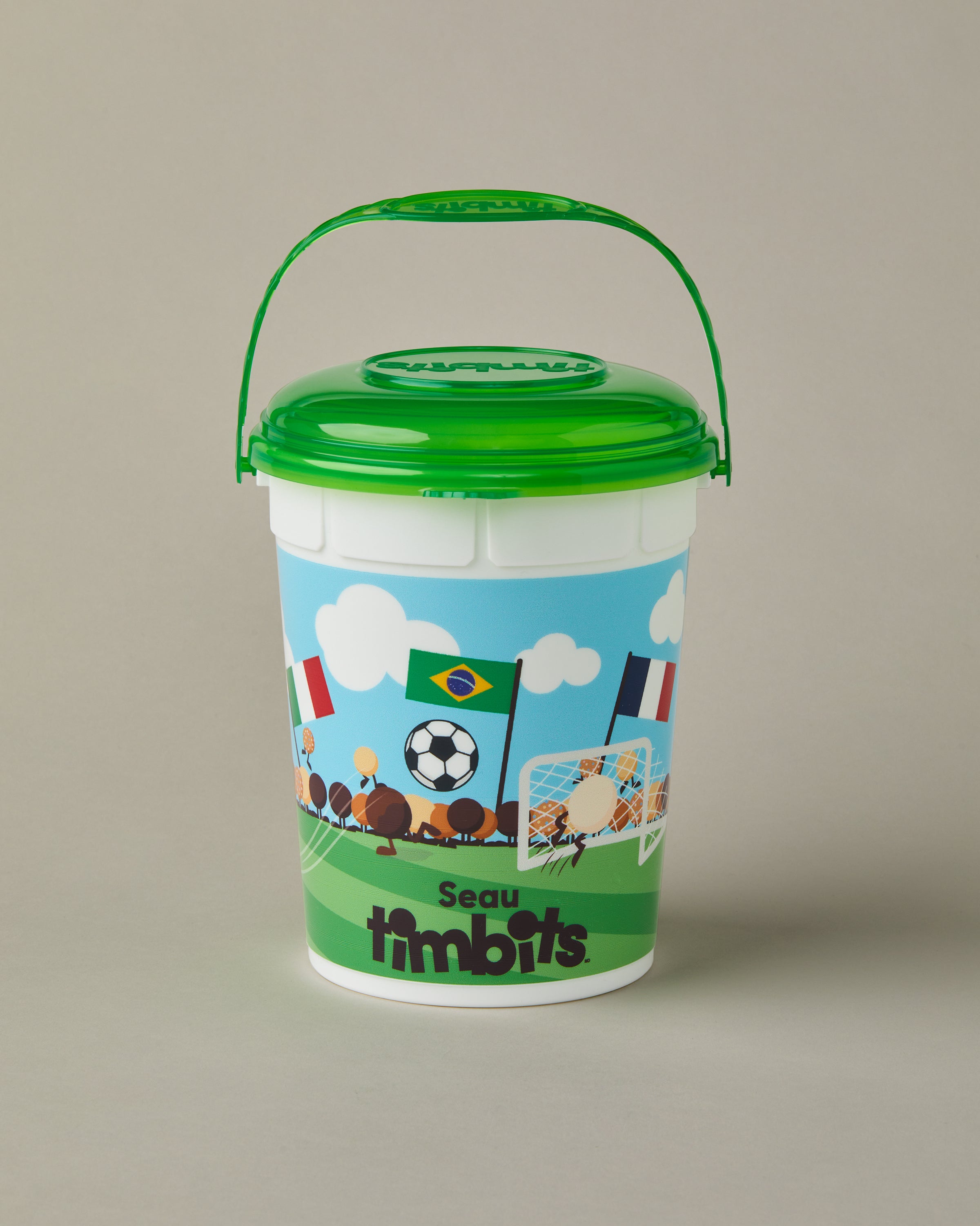 Timbits® Soccer Bucket with lid and handle | Seau Soccer Timbits® avec couvercle et poignée - Image #2