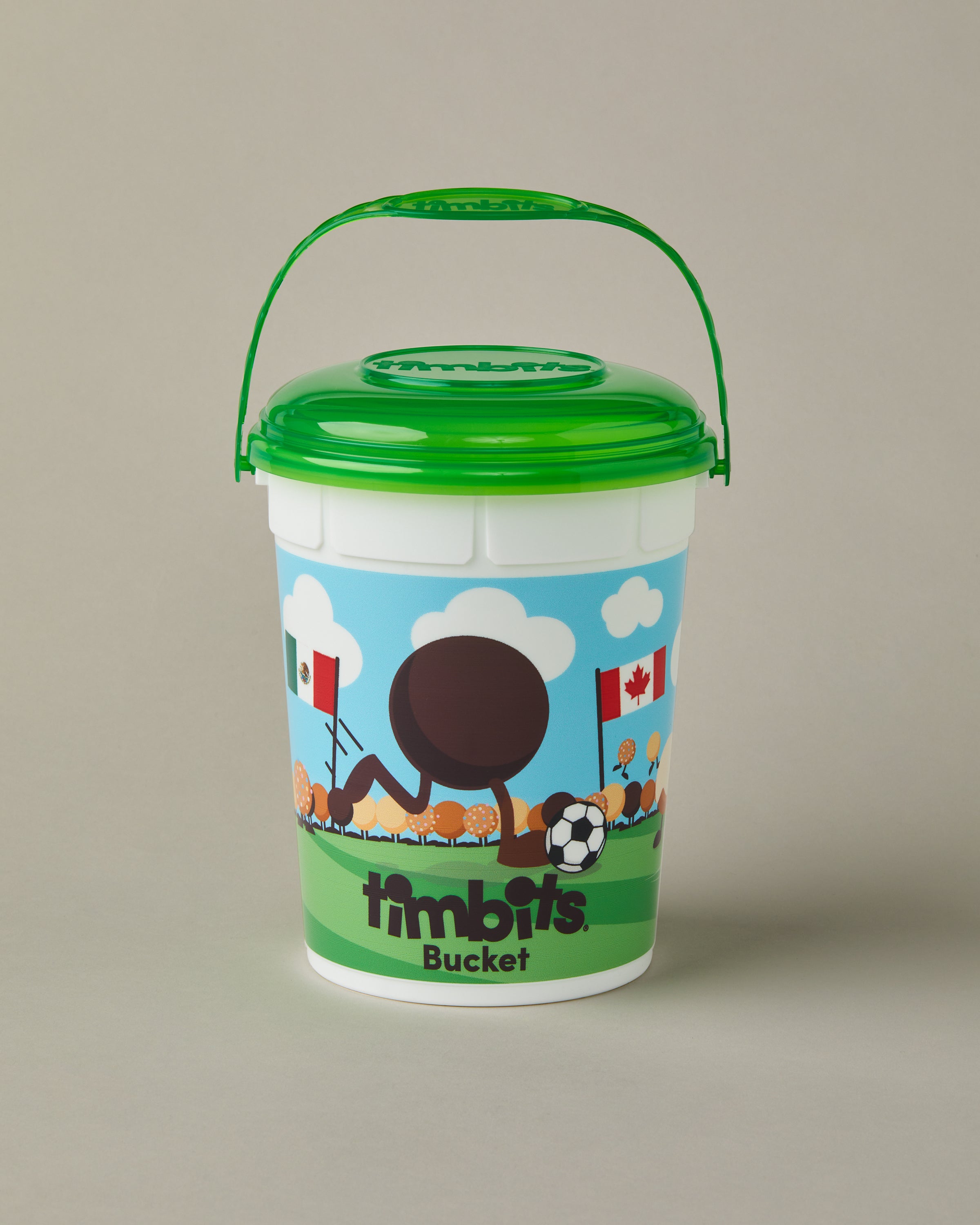 Timbits® Soccer Bucket with lid and handle | Seau Soccer Timbits® avec couvercle et poignée - Image #1