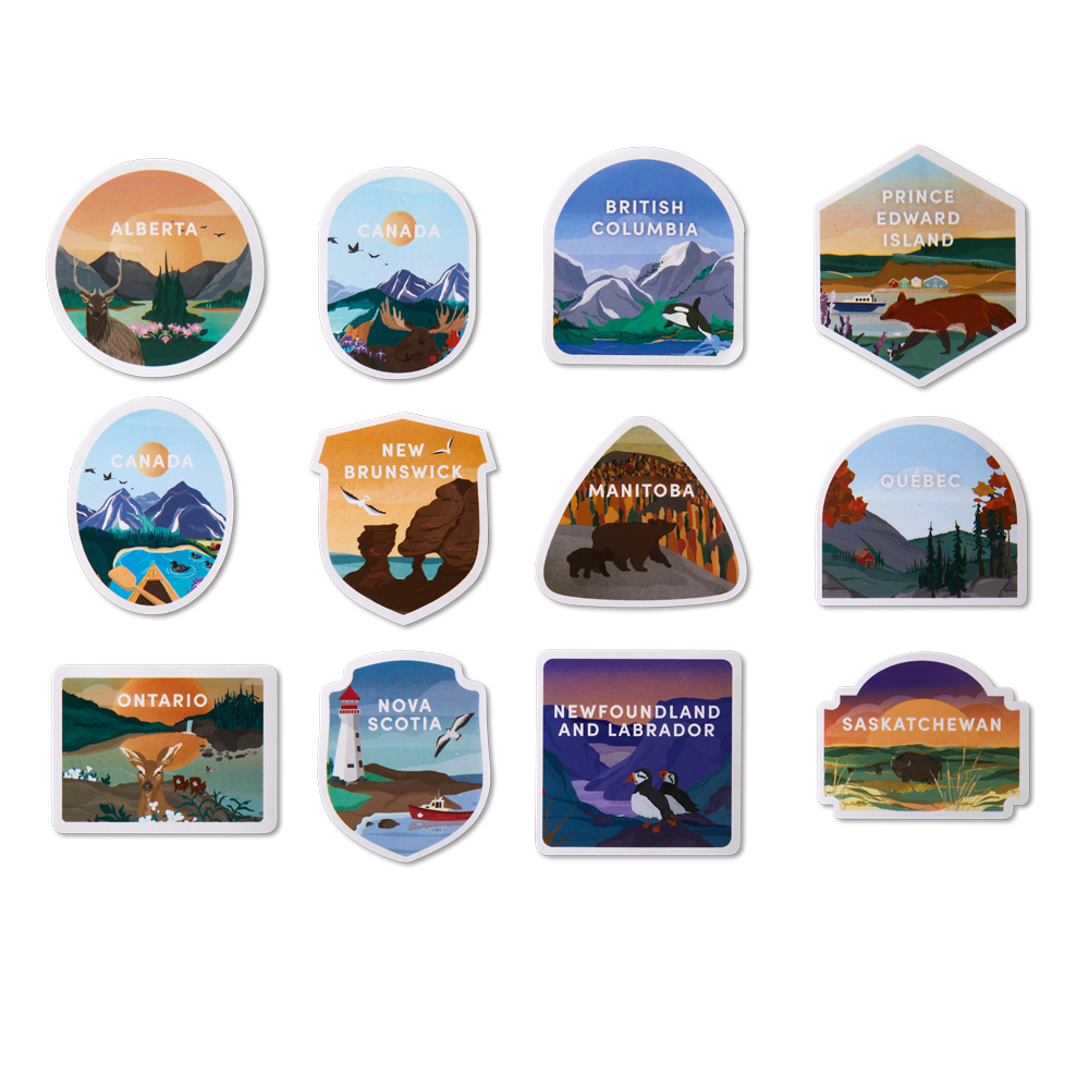 Canada Sticker Pack of 12 - Secondary Image