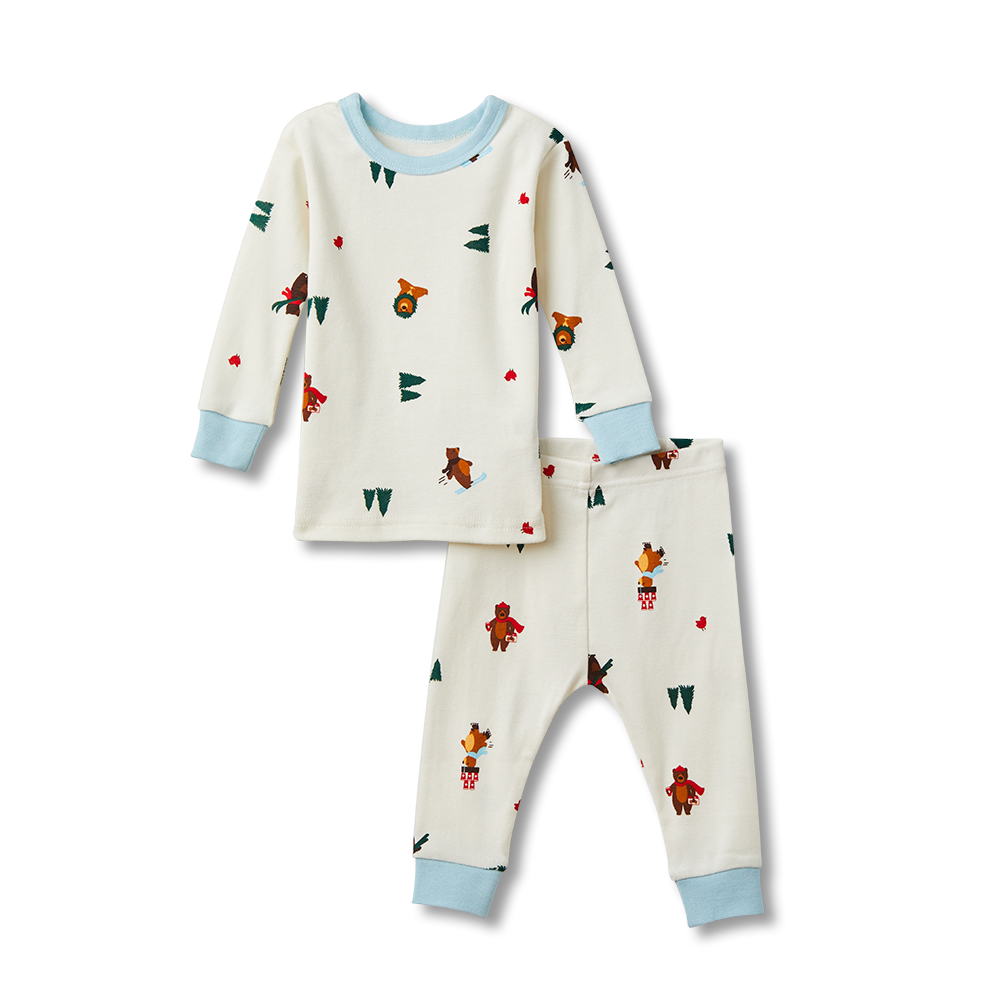 Pyjama ours d’hiver des Fêtes pour bébés - Image #2