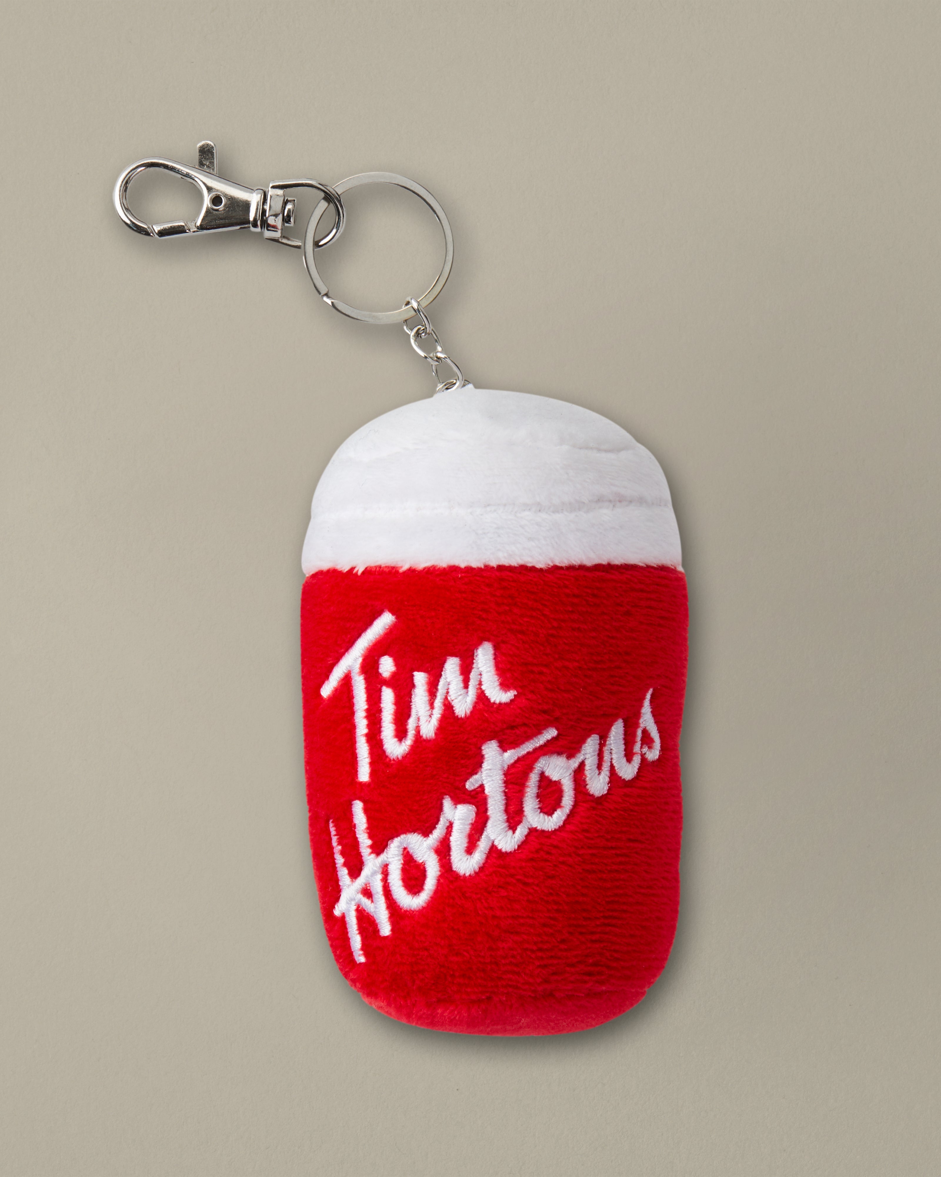 Tim Hortons Tims Red Hot Cup Plush Bag Charm - Image #1