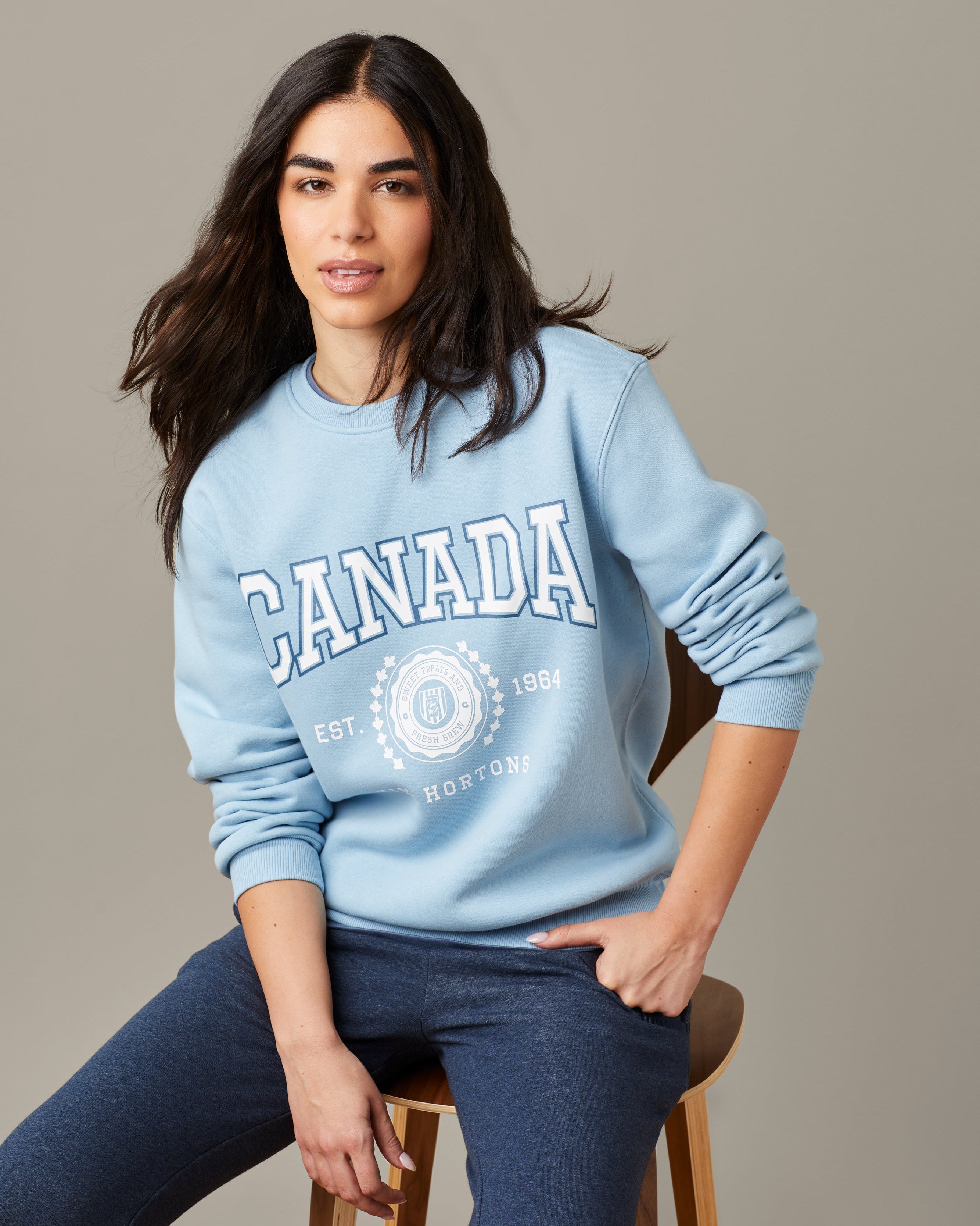 Tims Canada Unisex Crewneck - Glacier Blue - TimShop
