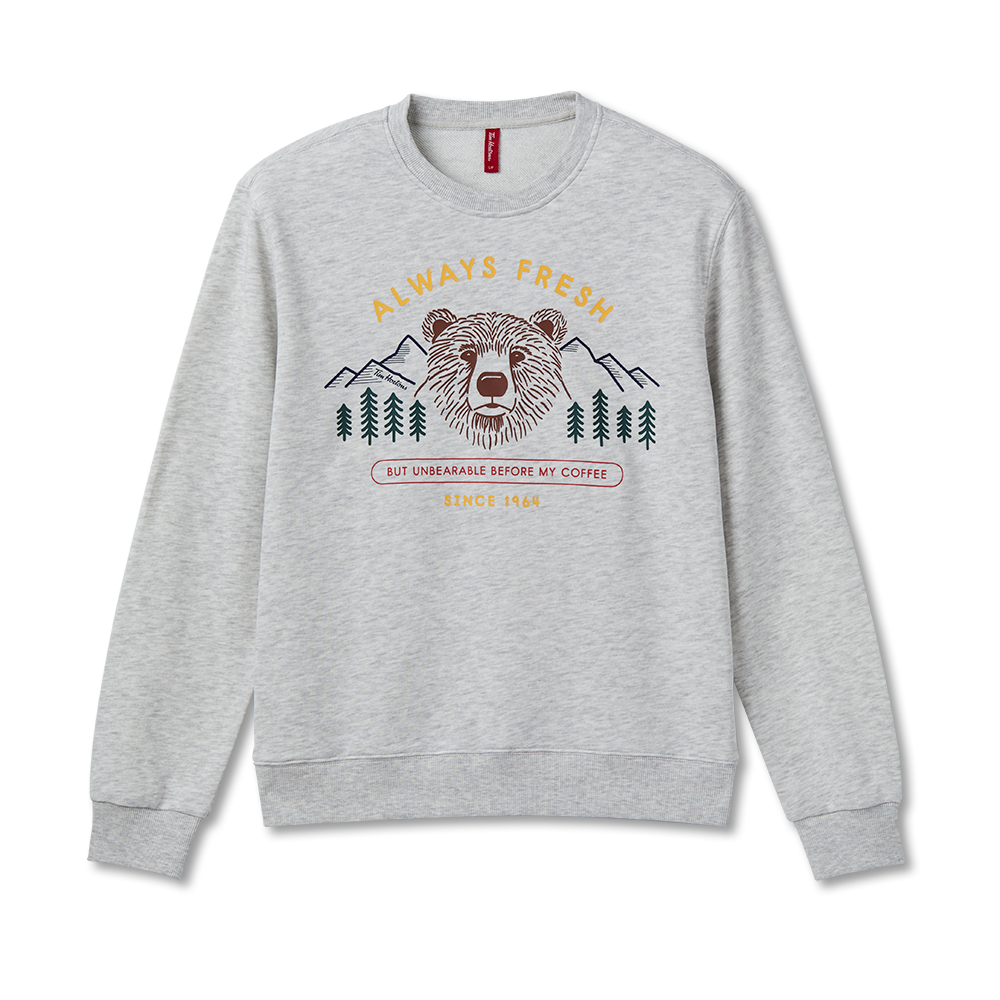 Tim Hortons Bear French Terry Hoodie Grey | Chandail molletonné à capuchon gris ours de Tim Hortons - Image #5