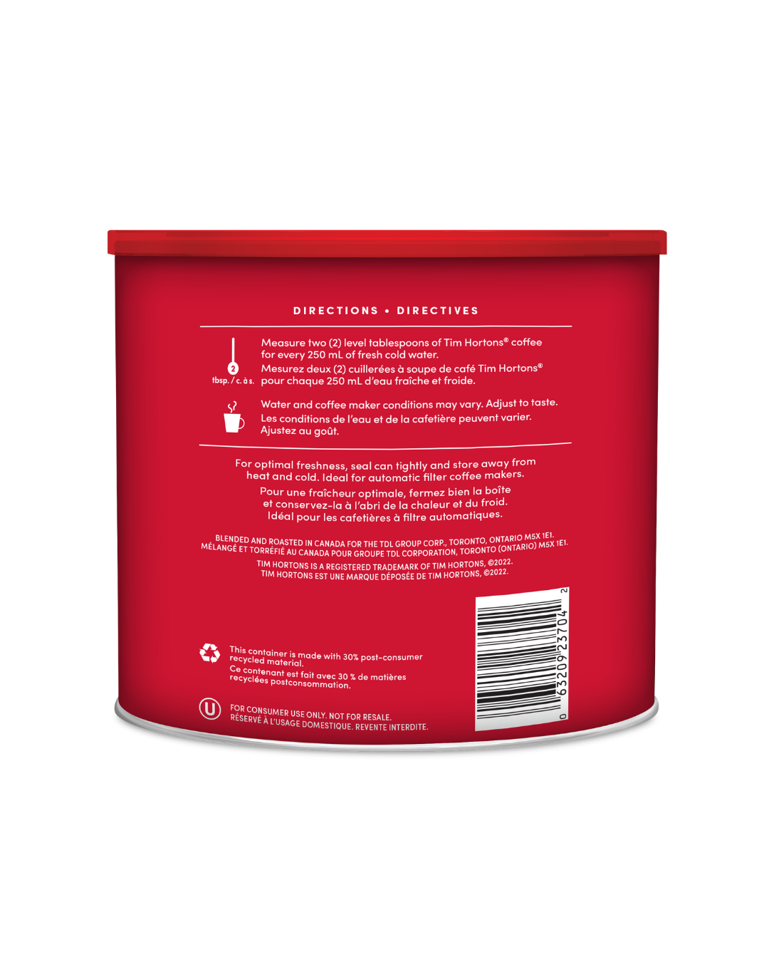Dark Roast Fine Grind Coffee - 825g - TimShop - Image #3
