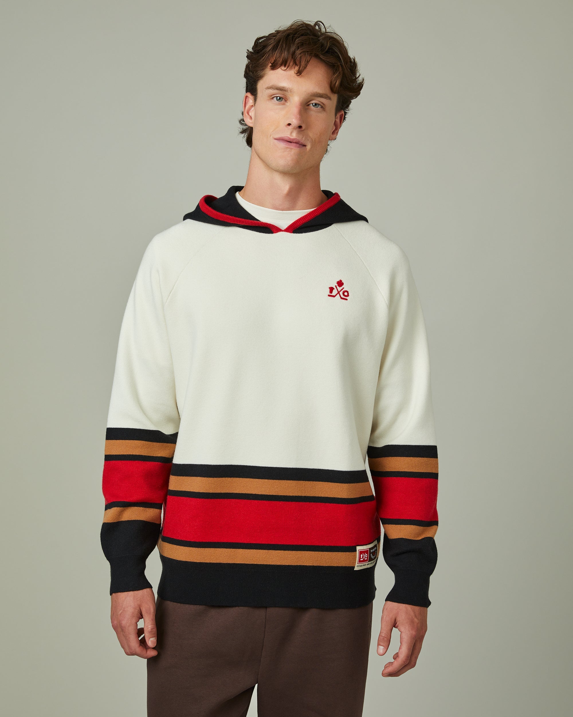 Limited edition Tim Hortons unisex Hockey Knit Hoodie | Chandail de hockey à capuchon en tricot unisexe d’édition limitée Tim Hortons - Image #1