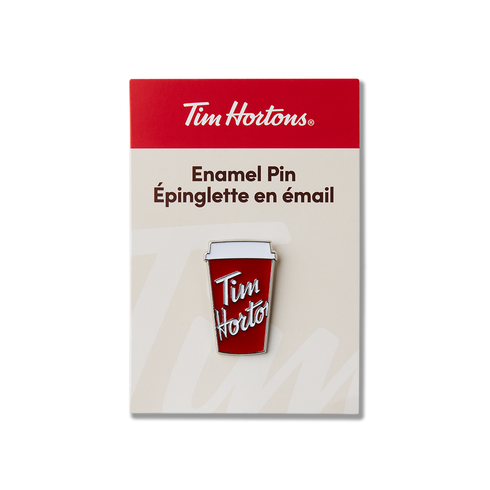 Tim Hortons Red Hot Cup Enamel Pin - Image #1