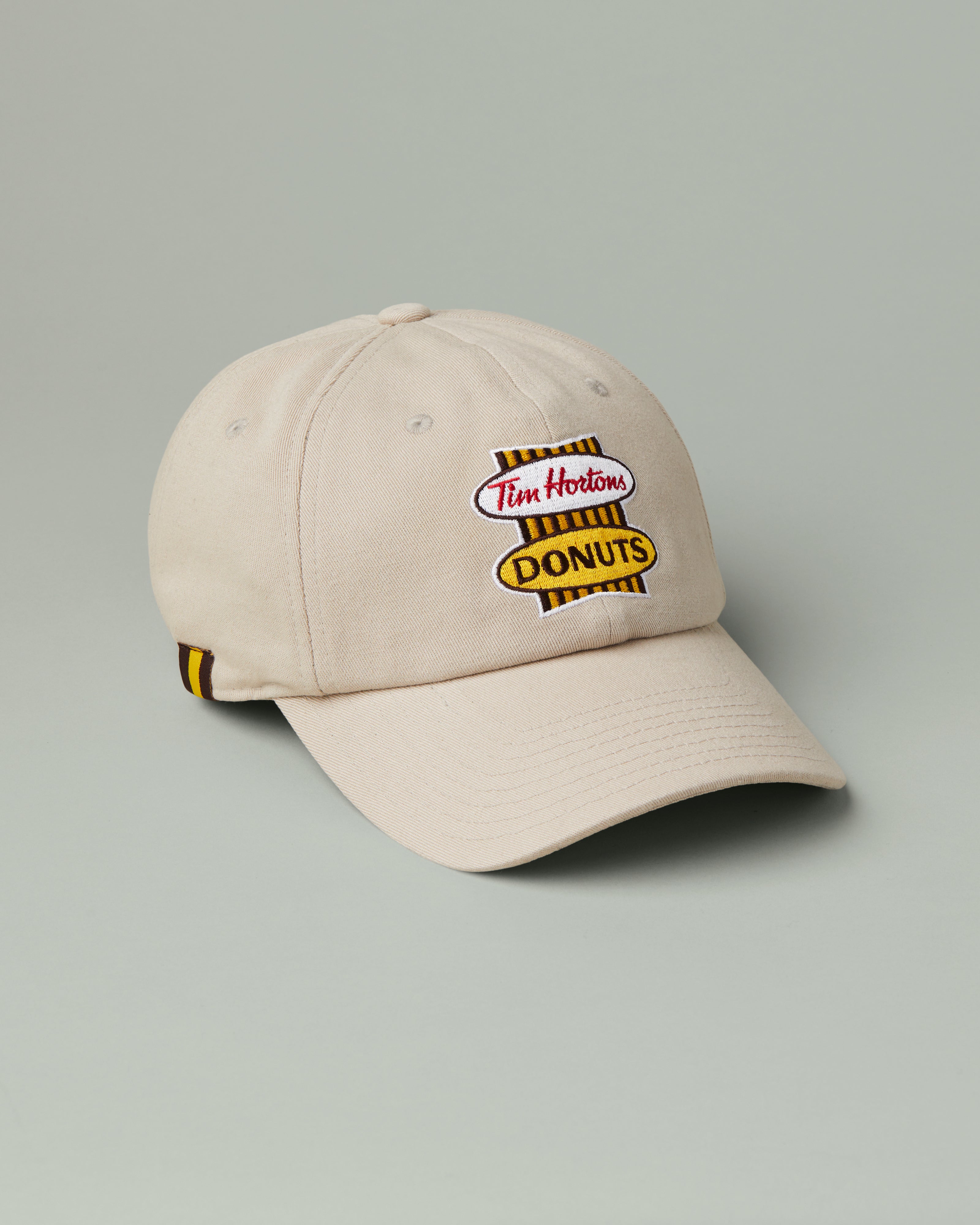 Adjustable dad hat featuring retro Iced Capp® logo in English on front | Casquette de papa ajustable cappuccino glacé avec logo rétro en anglais à l’avant. - Image #2