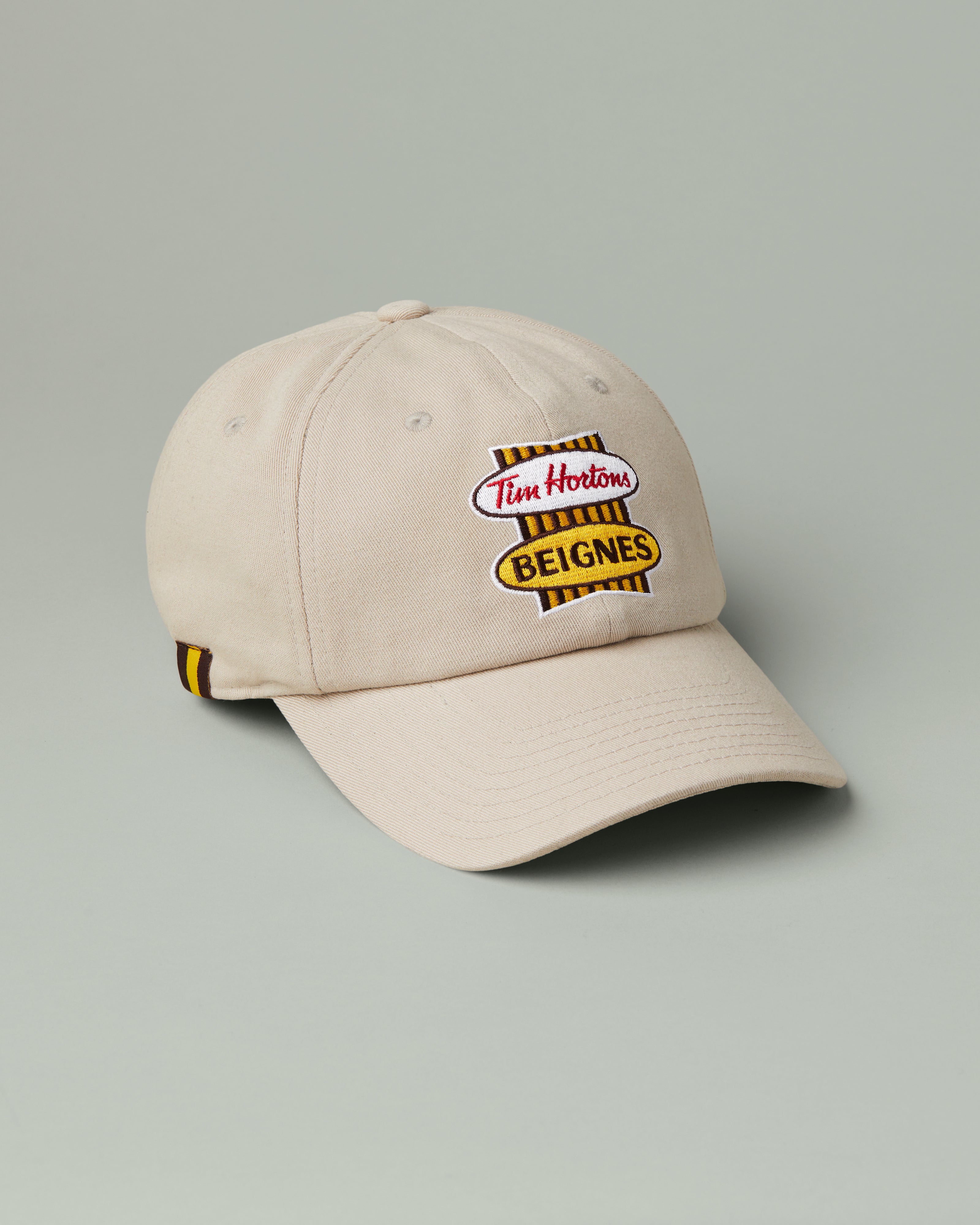 Adjustable dad hat featuring retro Iced Capp® logo in French on front | Casquette de papa ajustable cappuccino glacé avec logo rétro en français à l’avant. - Image #1