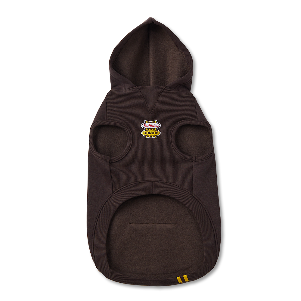 Tim Hortons Retro Logo Pet Hoodie in Espresso | Chandail à capuchon espresso avec logo rétro pour animaux de Tim Hortons - Image #3