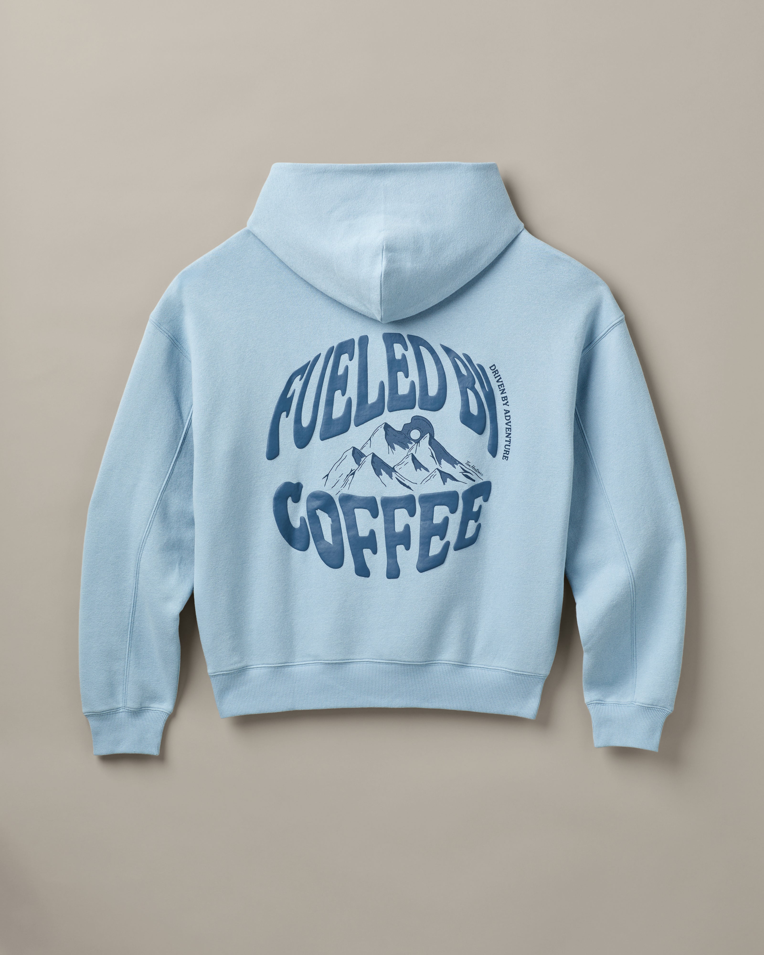 Fueled by Coffee Unisex Hoodie - Light Blue - TimShop - Image #5