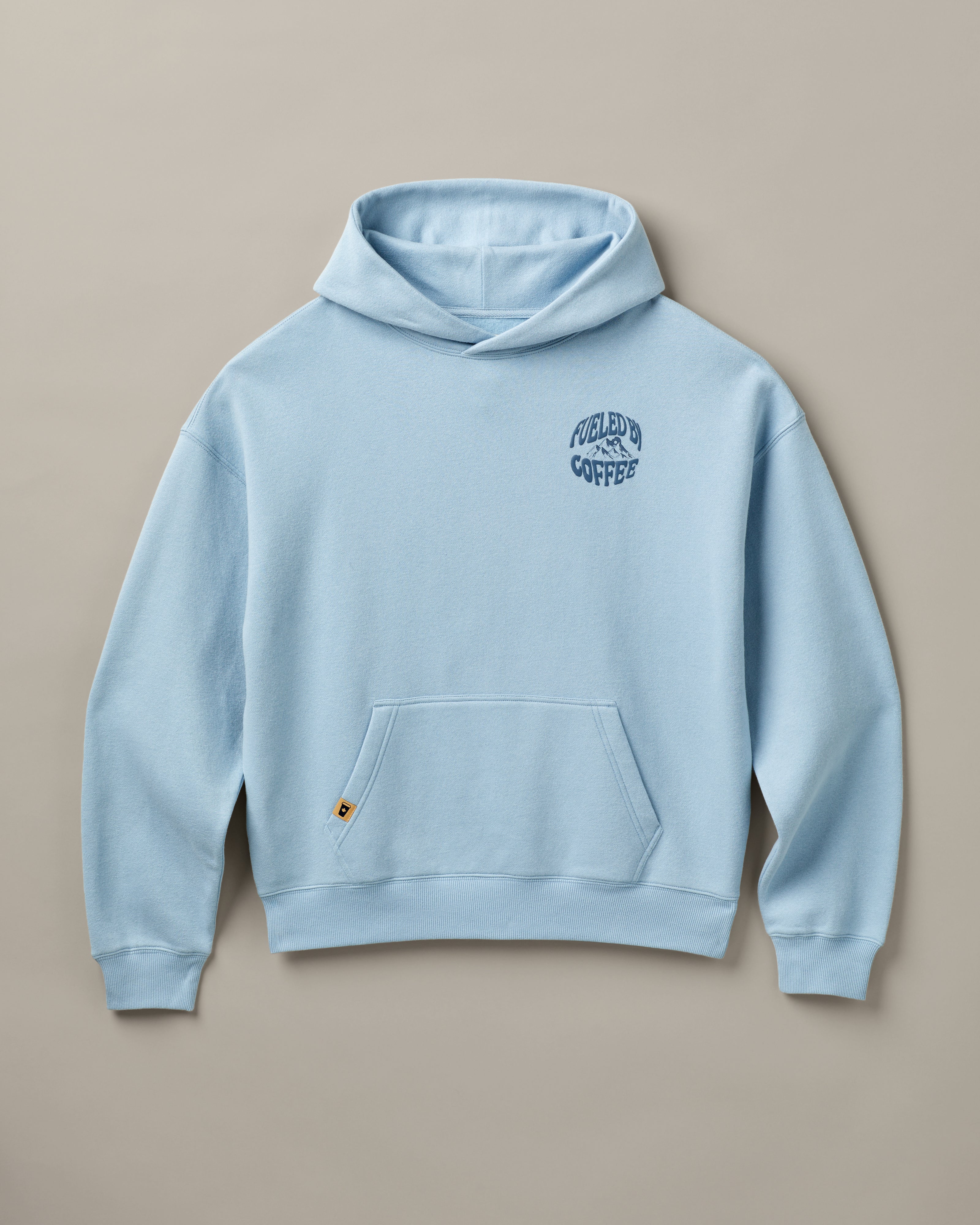 Fueled by Coffee Unisex Hoodie - Light Blue - TimShop - Image #4