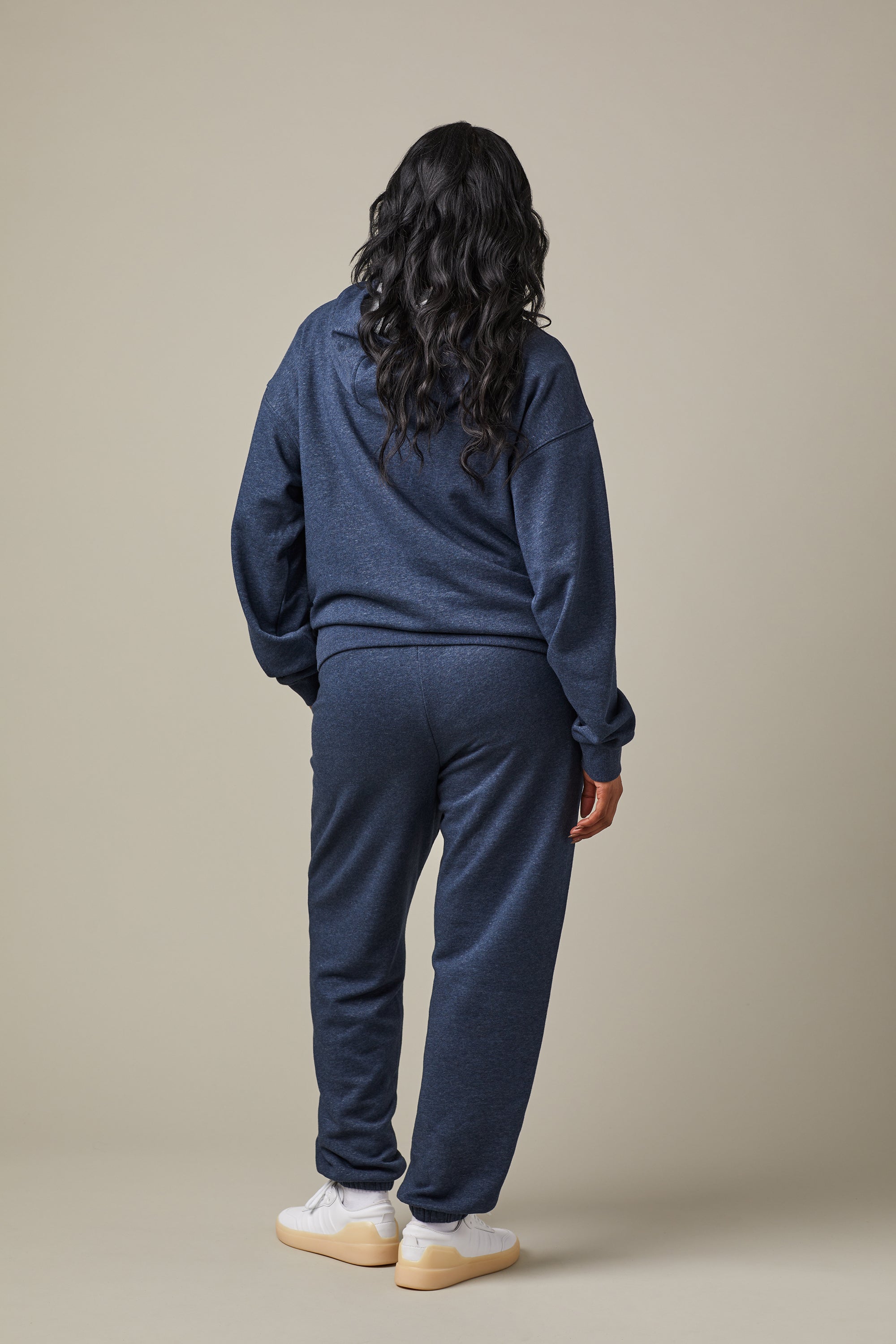 Tim Hortons Canada French Terry Hoodie in Navy Marl | Chandail molletonné à capuchon bleu marine chiné du Canada de Tim Hortons - Image #6