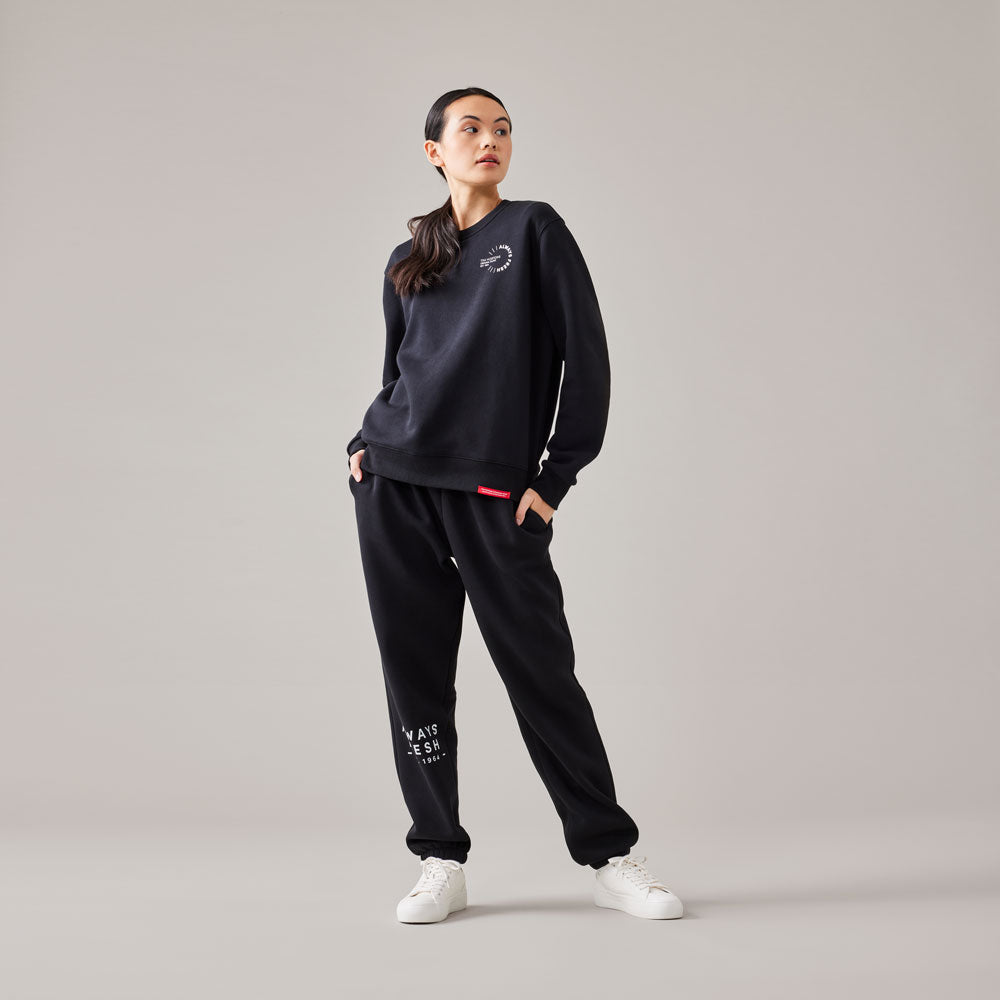 Always Fresh Unisex Crewneck Sweatshirt - Black - Image #1