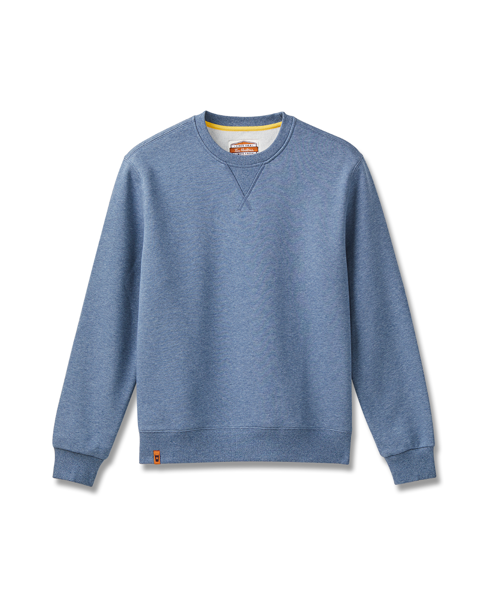 Heather blue crewneck with soft denim look | Chandail ras-de-cou bleu de style denim - Image #7