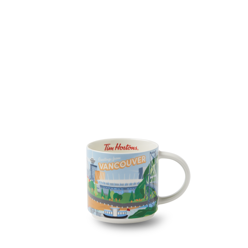 Tim Hortons City Ceramic Mug 16oz Vancouver Design | Tasse de villes Tim Hortons de 16 oz – Vancouver - Image #1