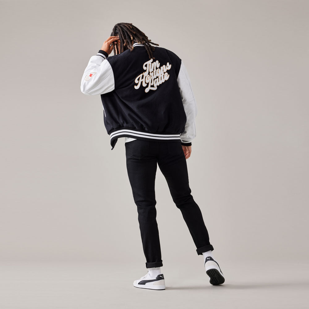 Latte Letterman Jacket - Unisex - Image #2