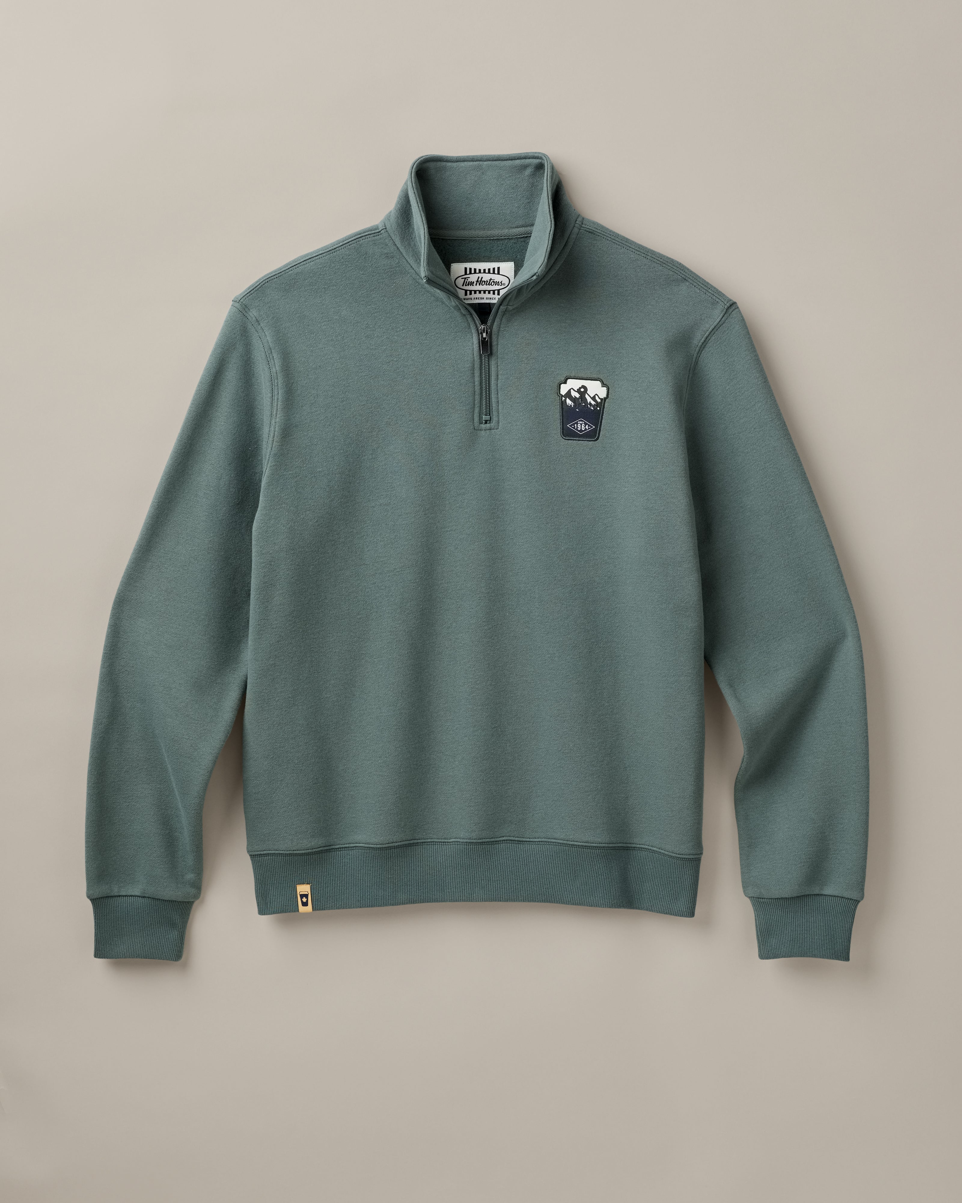 Dare to Explore Unisex Quarter Zip - Forest Green - TimShop - Image #4