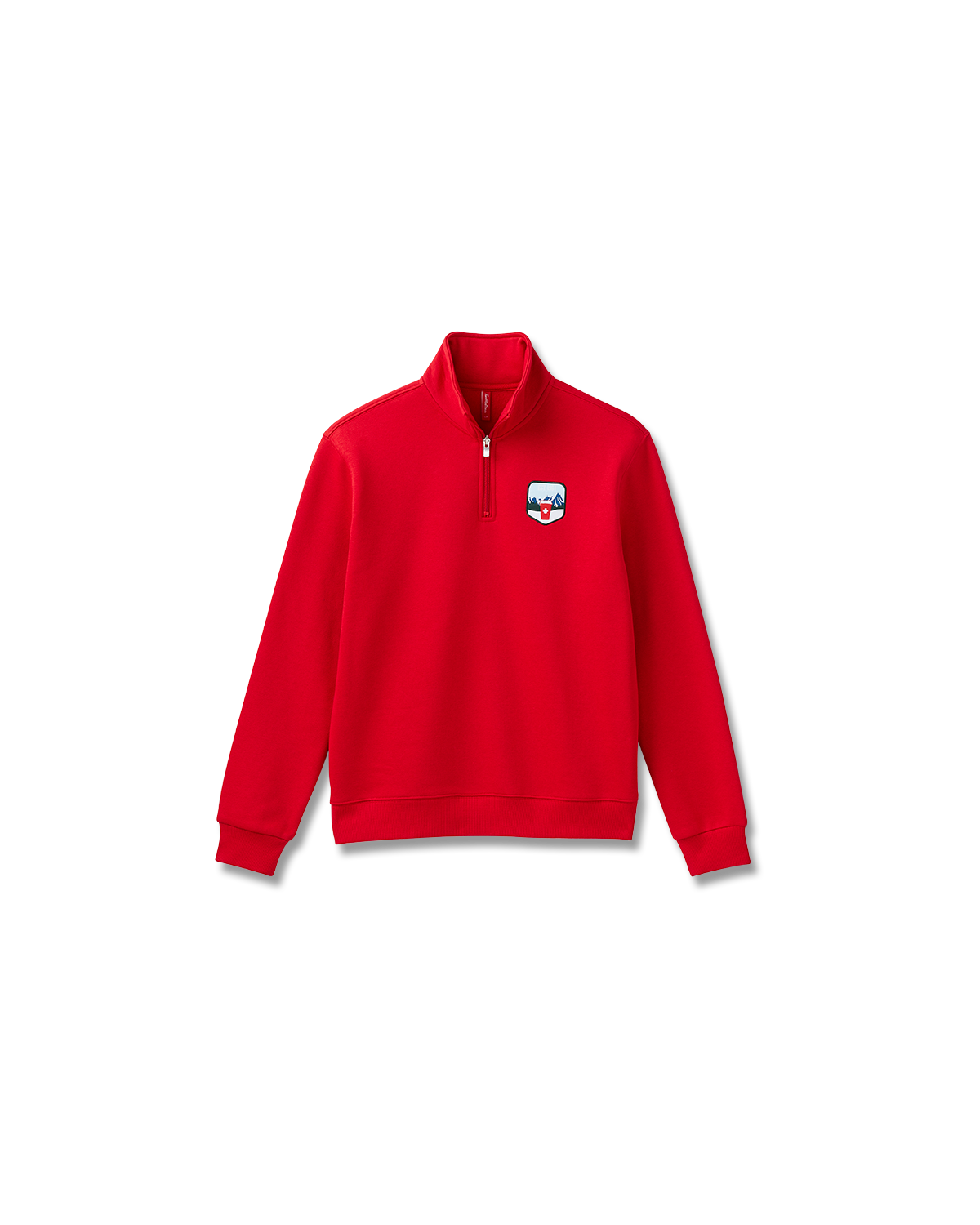 Tim Hortons Red Quarter Zip with patch | Chandail Tim Hortons à glissière 1/4 rouge avec écusson - Image #6
