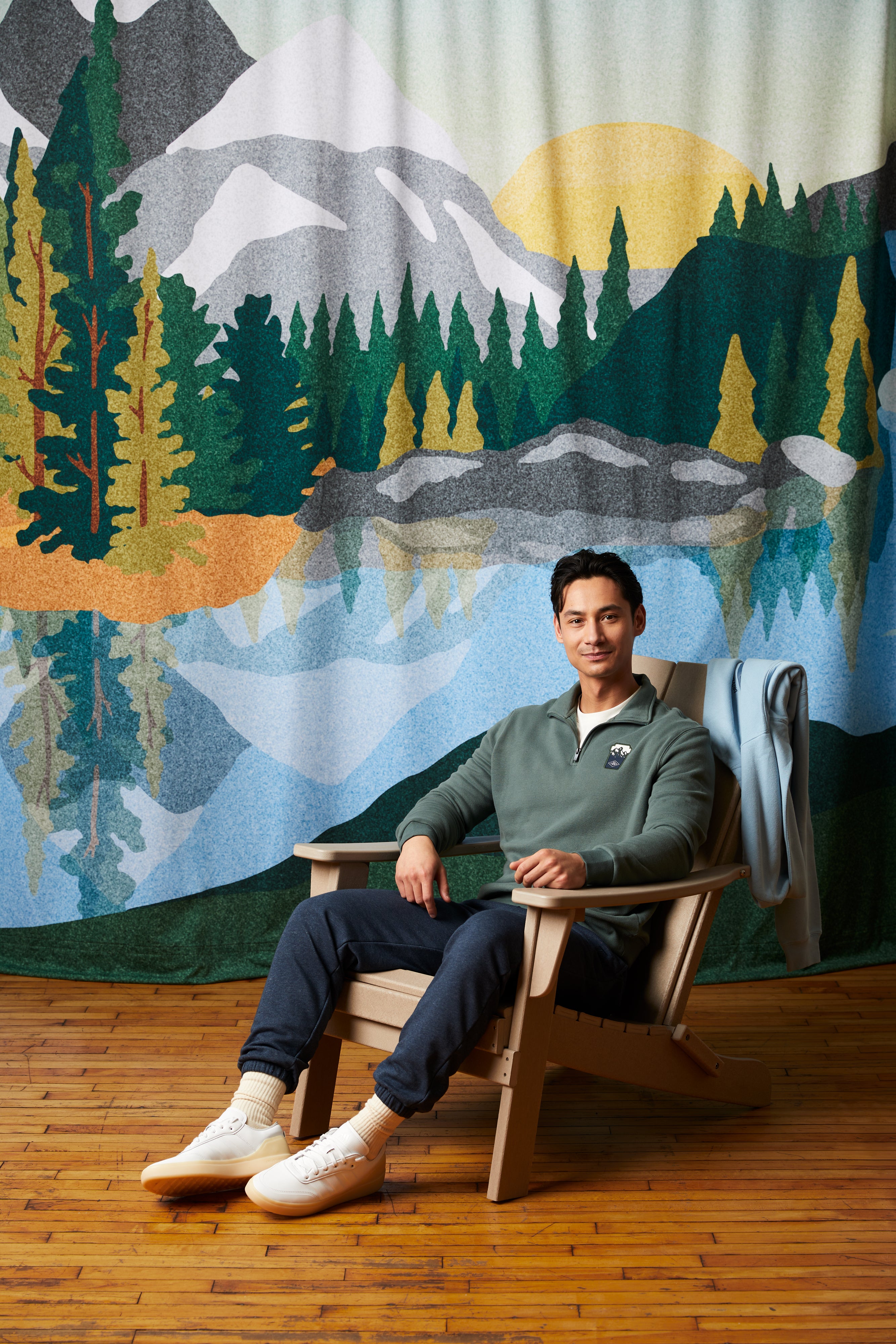 Dare to Explore Unisex Quarter Zip - Forest Green - TimShop - Image #3