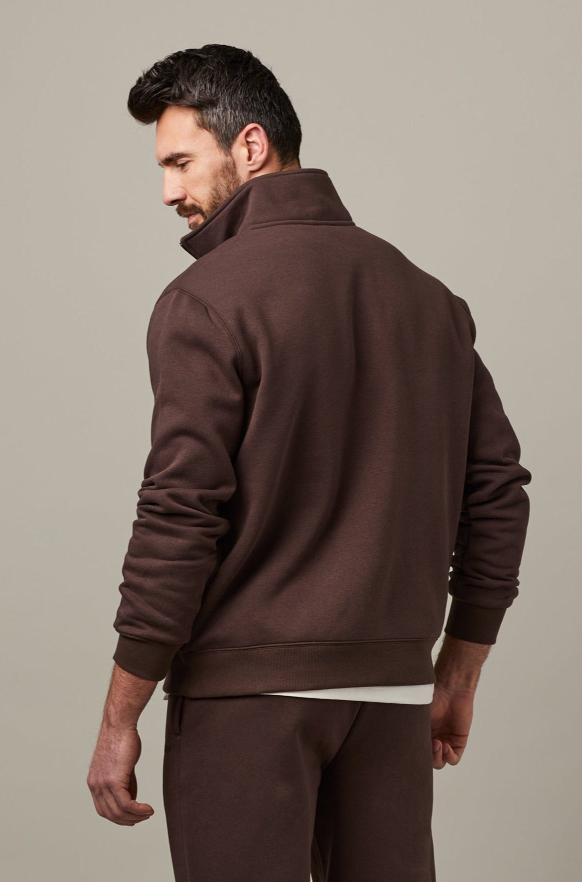Tim Hortons Retro Espresso Quarter Zip Sweatshirt | Chandail rétro à fermeture éclair 1/4 espresso de Tim Hortons - Image #2