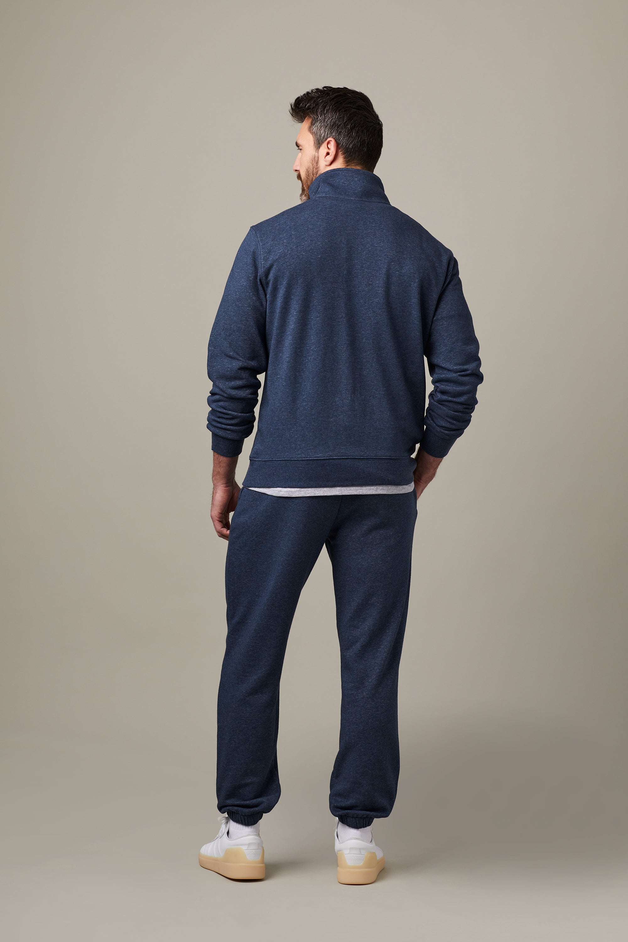 Tim Hortons Canada French Terry Quarter Zip - Navy | Chandail à fermeture éclair 1/4 molletonné bleu marine du Canada de Tim Hortons - Image #4