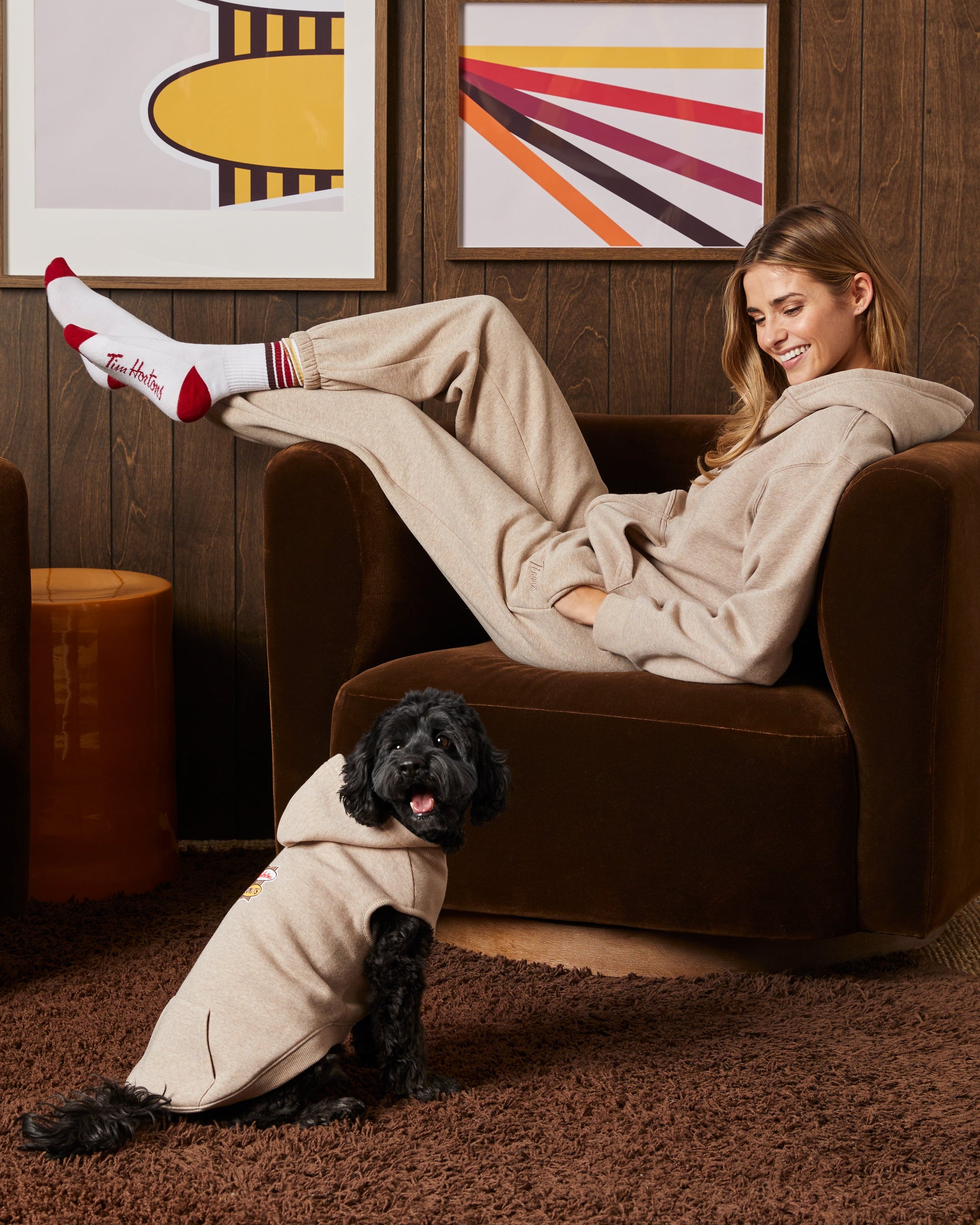 Retro Logo Pet Hoodie - Iced Capp® Marl - TimShop - Image #4