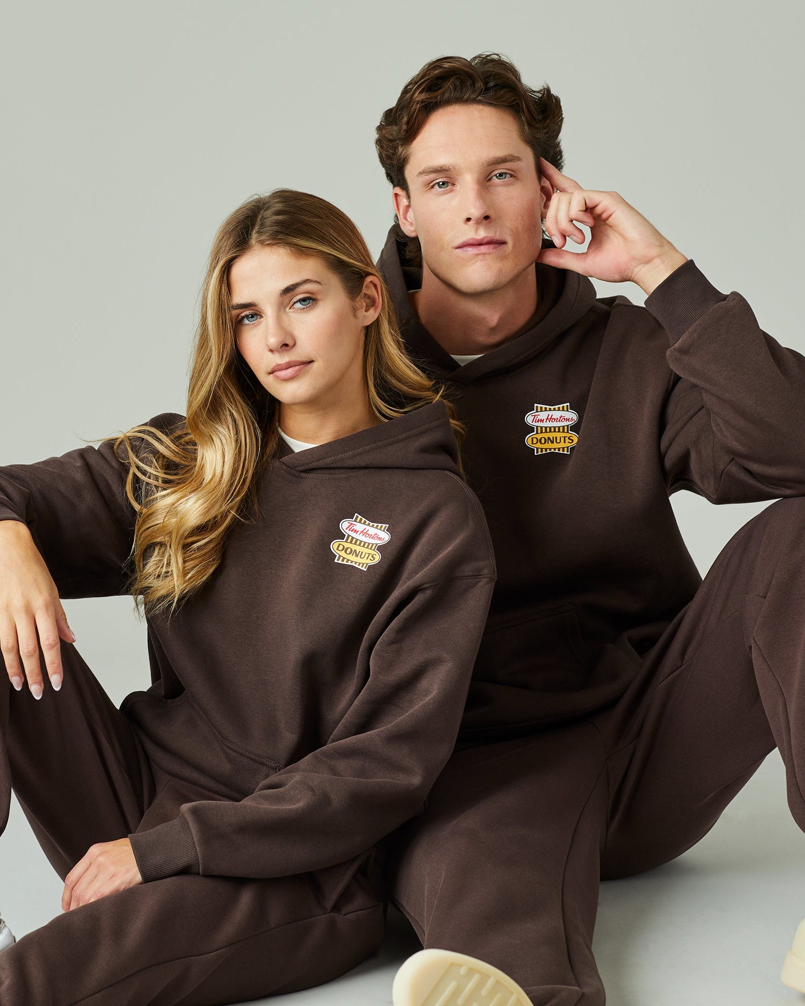 Retro Logo Unisex Hoodie - Espresso - Image #2