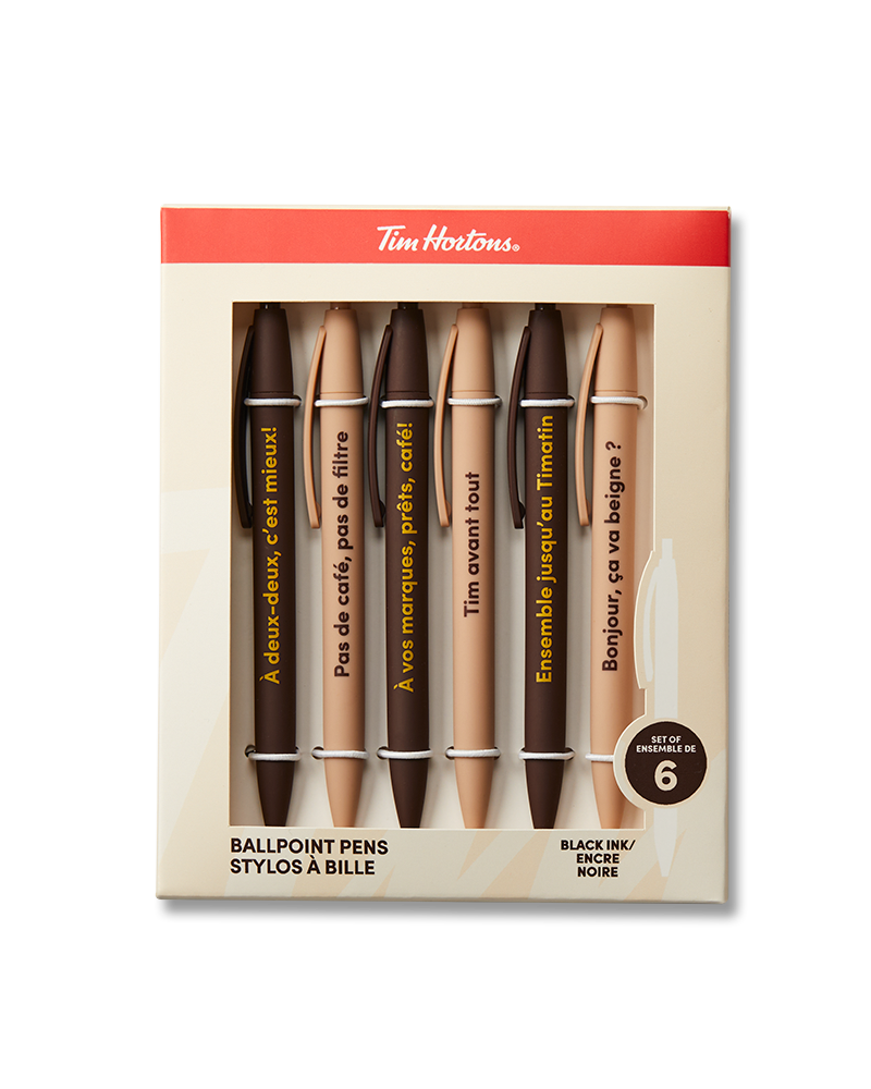 Tim Hortons Set of 6 Pens | Ensemble de 6 stylos de Tim Hortons - Image #2