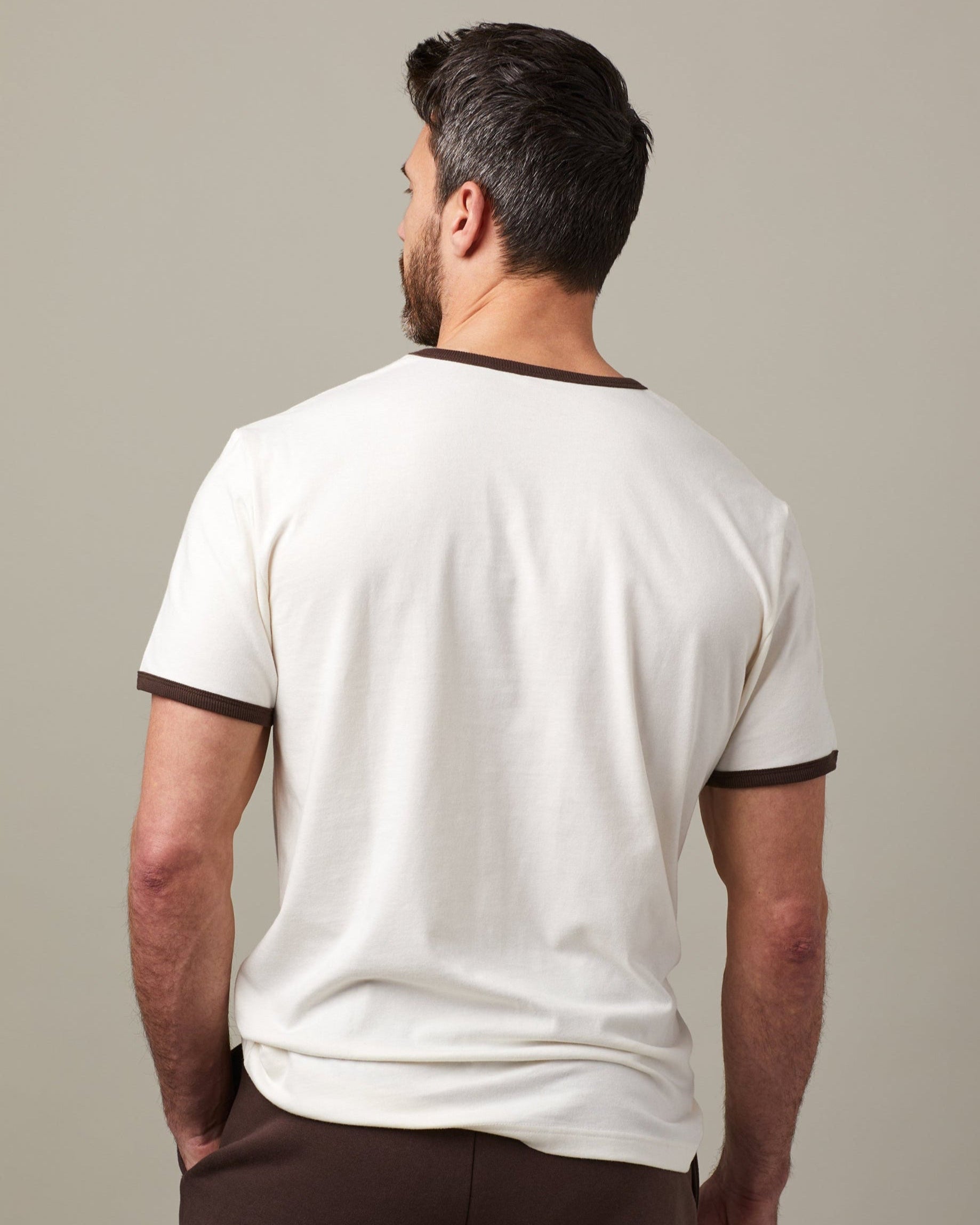 Tim Hortons Unisex Ringer T-Shirt | T-shirt unisexe à bords contrastés de Tim Hortons - Image #2