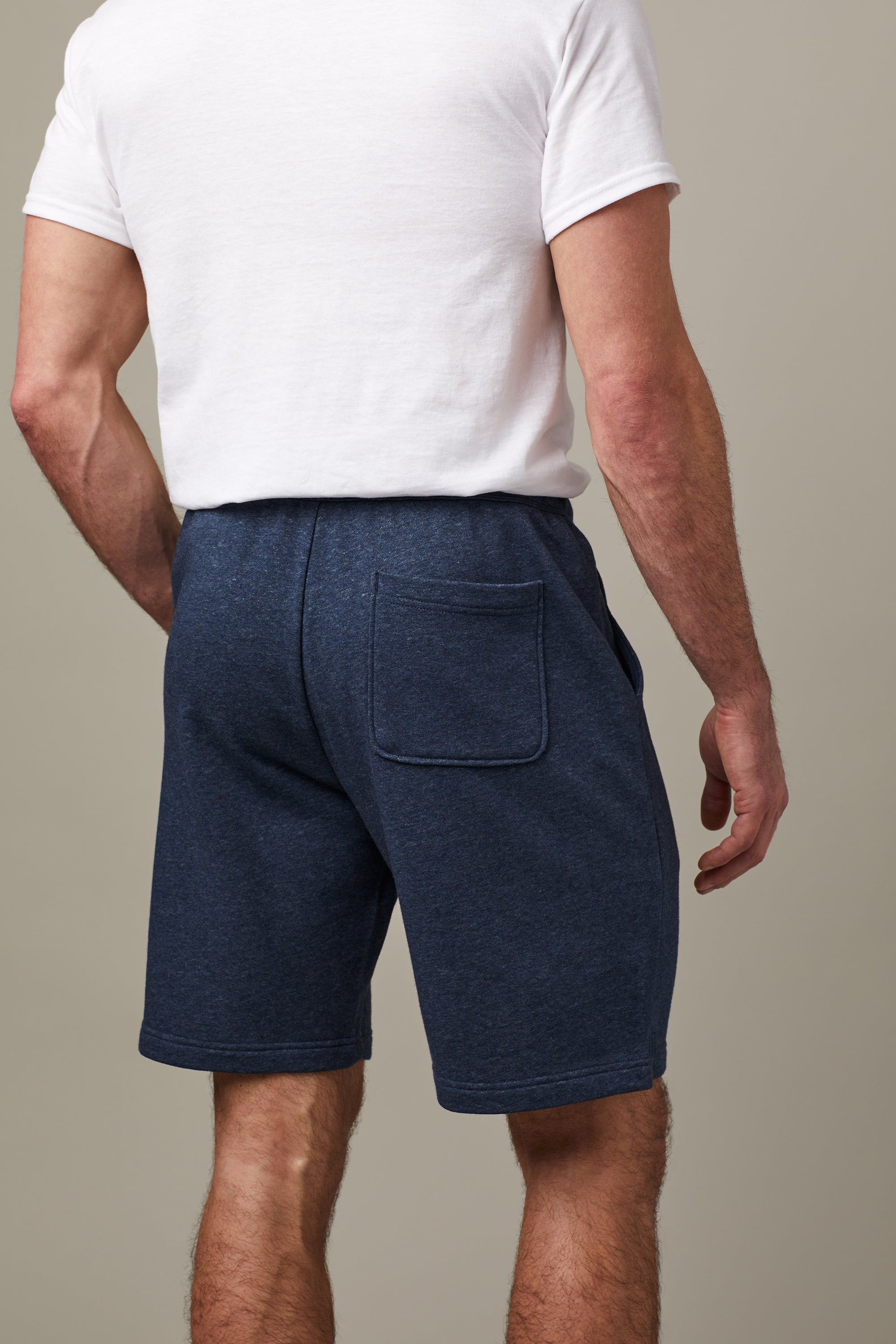 Tims Unisex French Terry Shorts - Navy Marl 9" - TimShop - Image #5