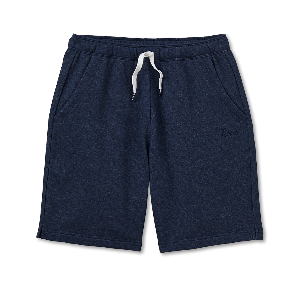 Tims Unisex French Terry Shorts - Navy Marl 9" - TimShop - Image #7