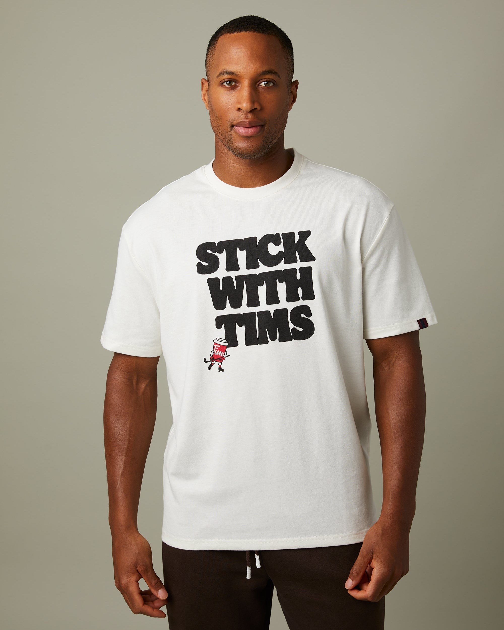 Tim Hortons Shirt Stick with Tims Unisex T-Shirt Vanilla TimShop