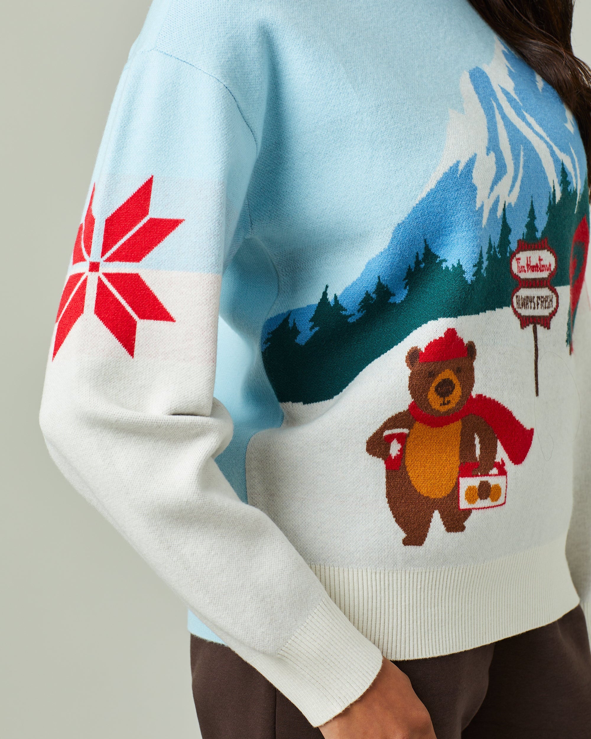 Adult Unisex Winter Bear Holiday Sweater - TimShop - Image #2