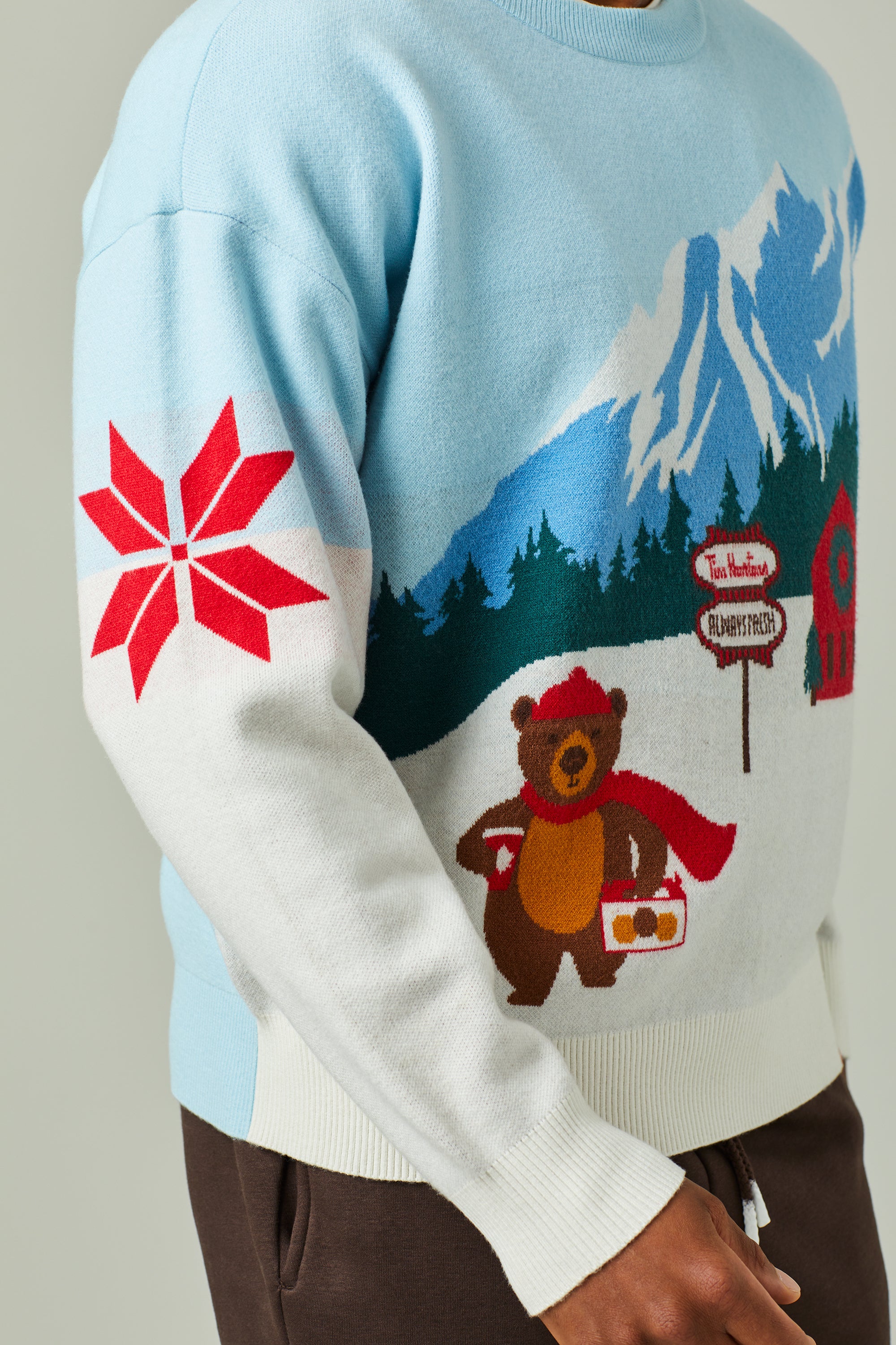 Adult Unisex Winter Bear Holiday Sweater - Image #7