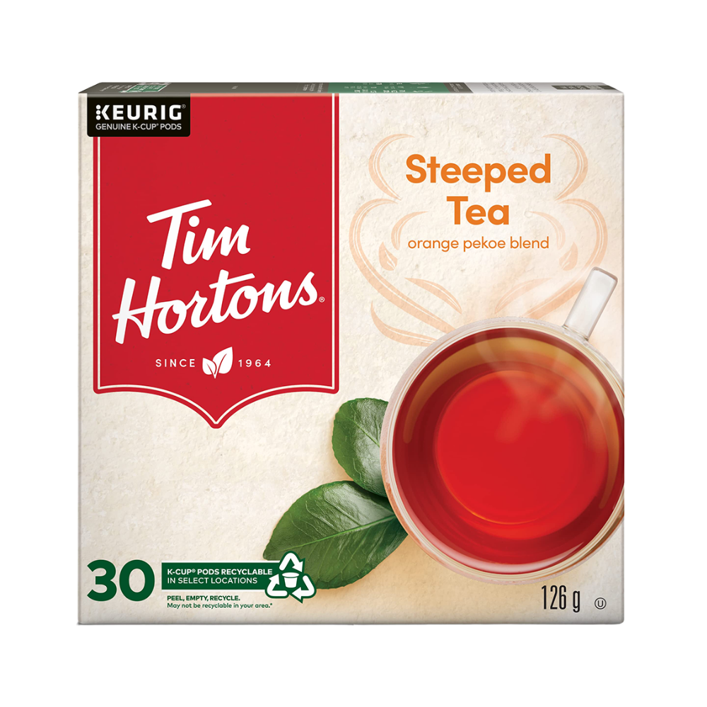 Tim Hortons Tea Steeped Tea K-Cups 30 Count TimShop